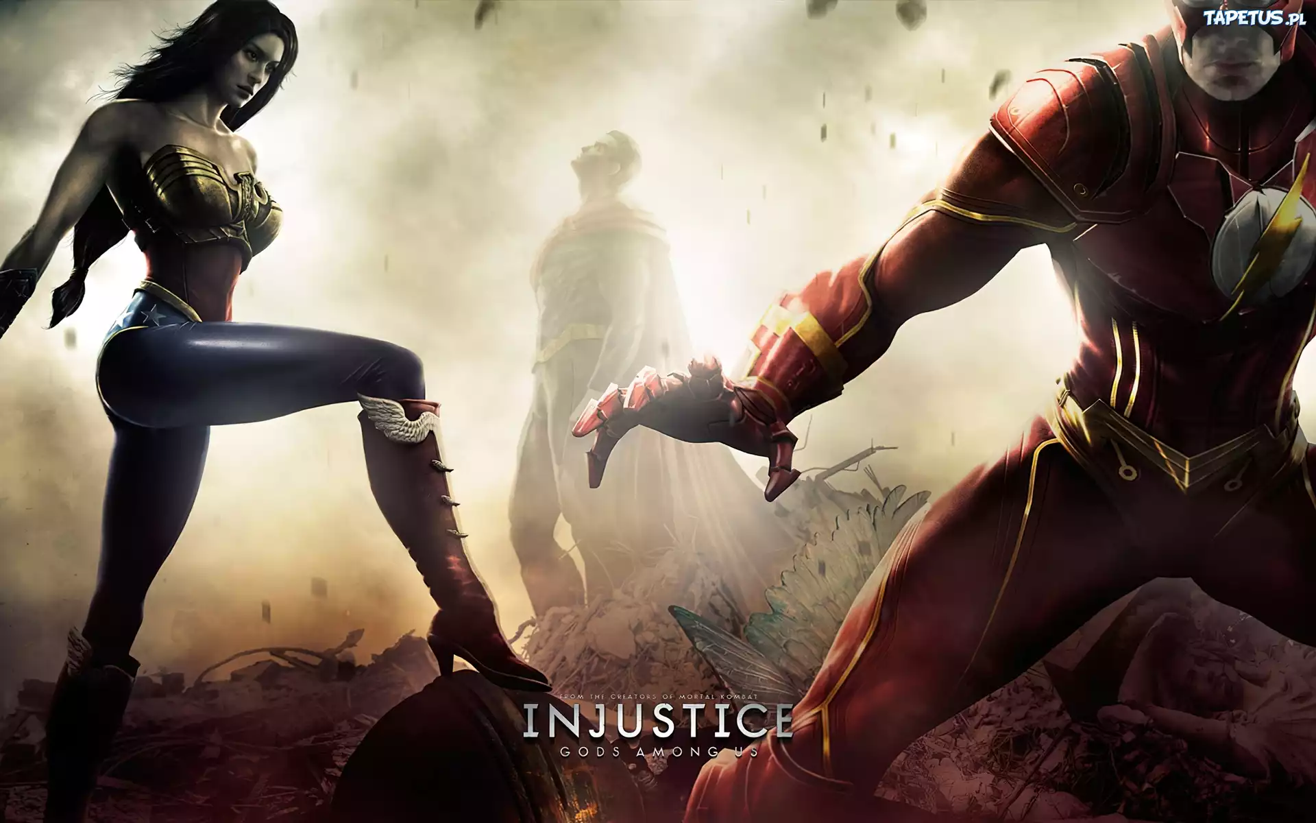Injustice Gods Among Us, Wondar Woman, Flash