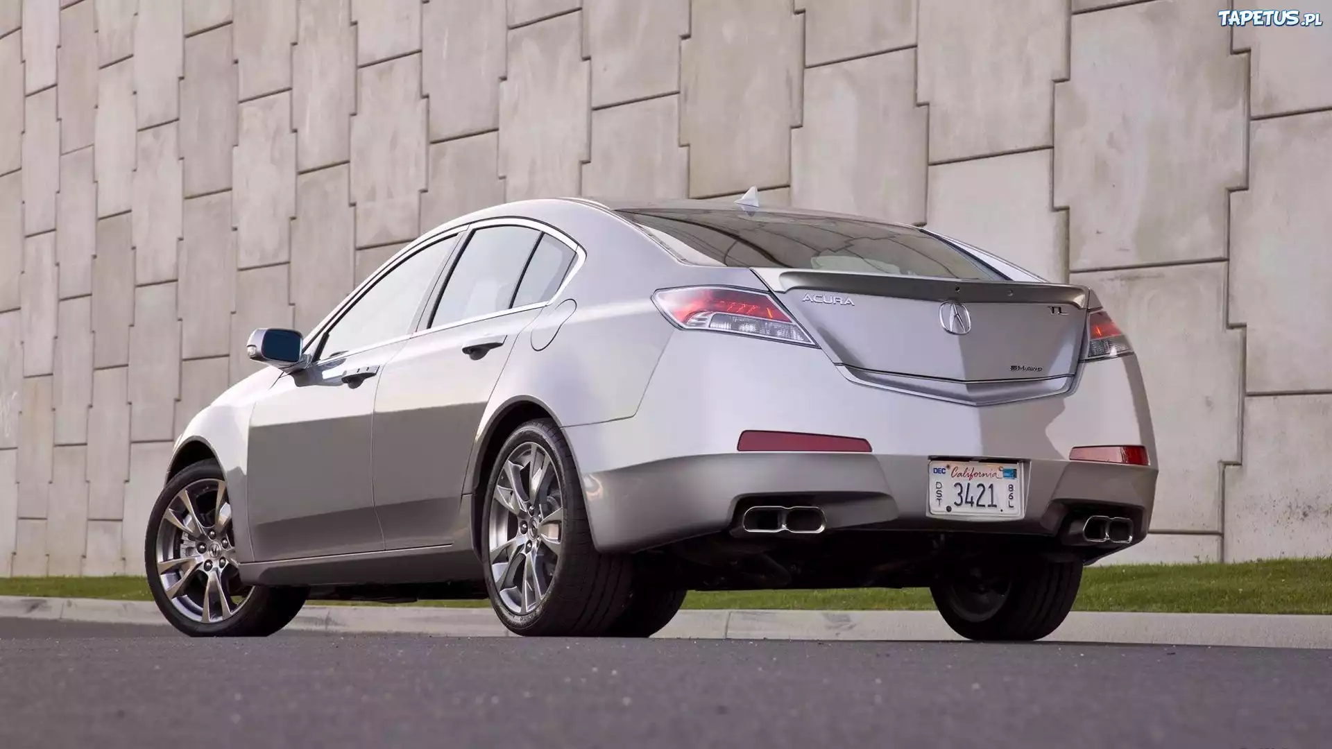Acura, TL, Droga, Wydech, Tył, Samochodu