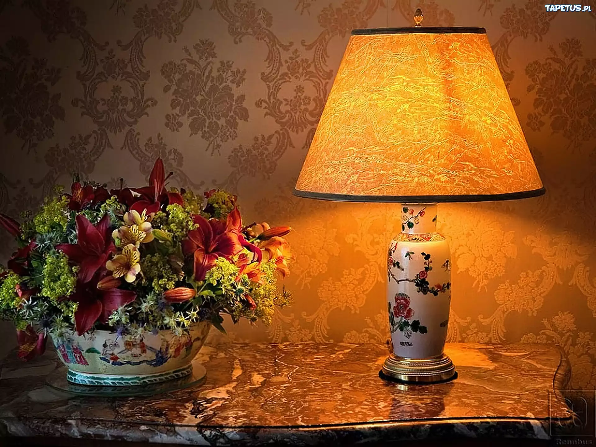 Lampa, Bukiet, Kwiatów