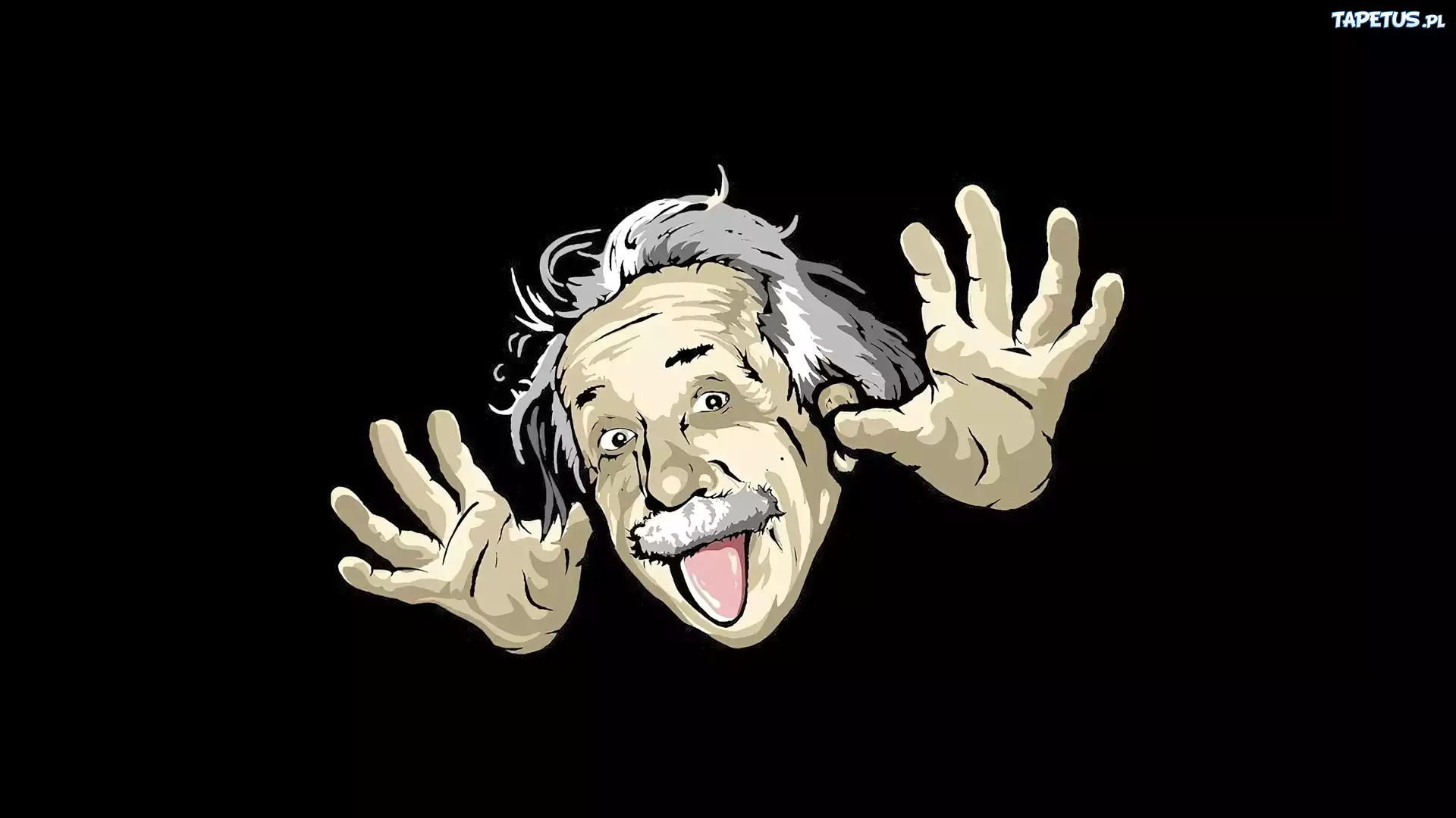 Albert Einstein, Twarz, Rysunek
