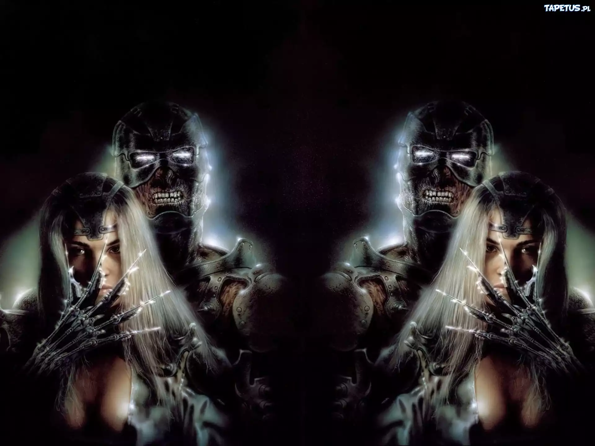 Kobieta Cyborg Mroczne