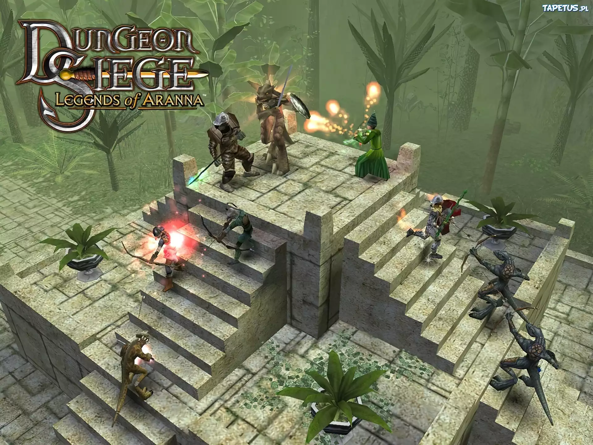 Dungeon Siege, postacie, schody, szczyt