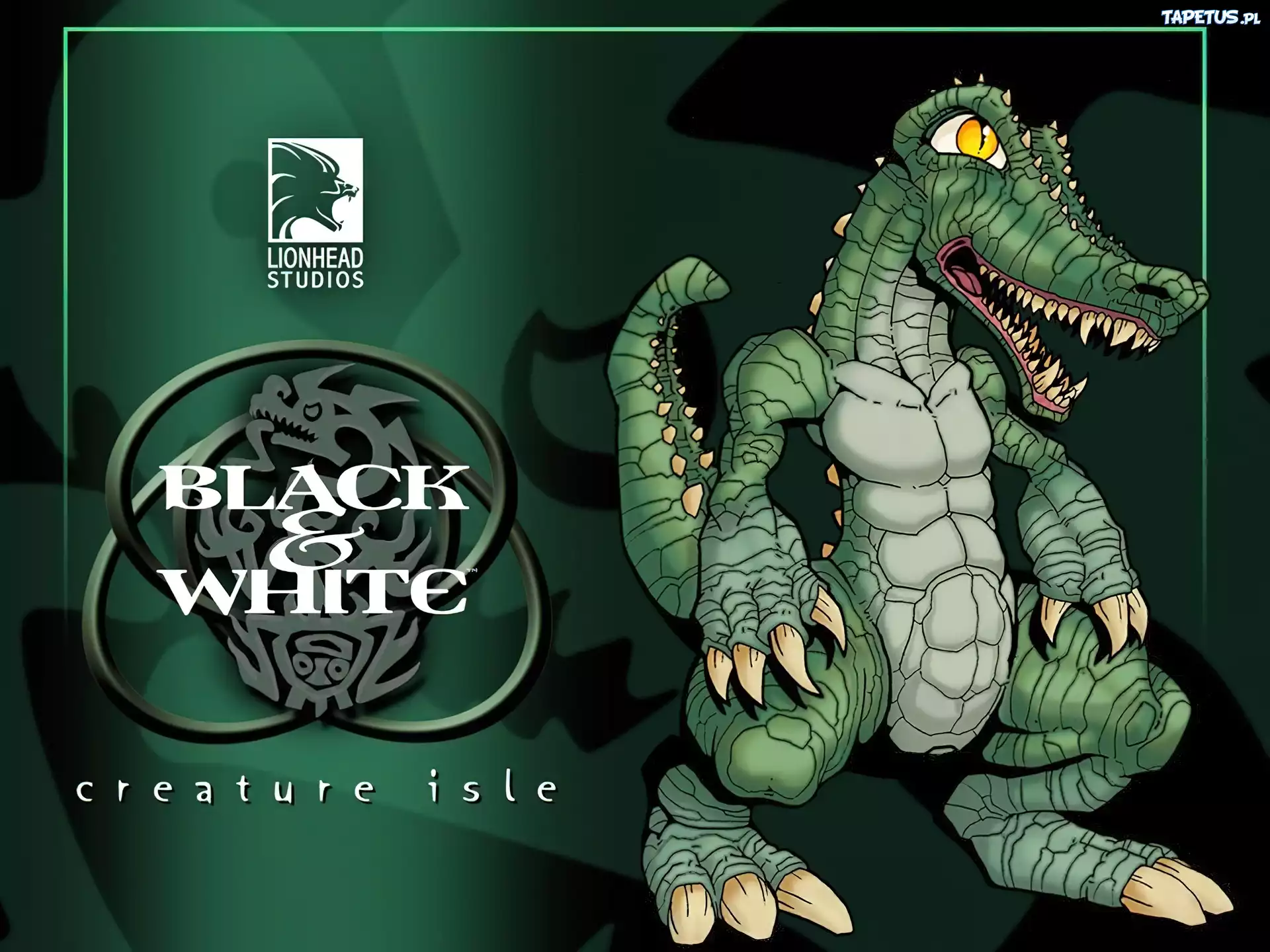 Creature Isle, krokodyl, logo