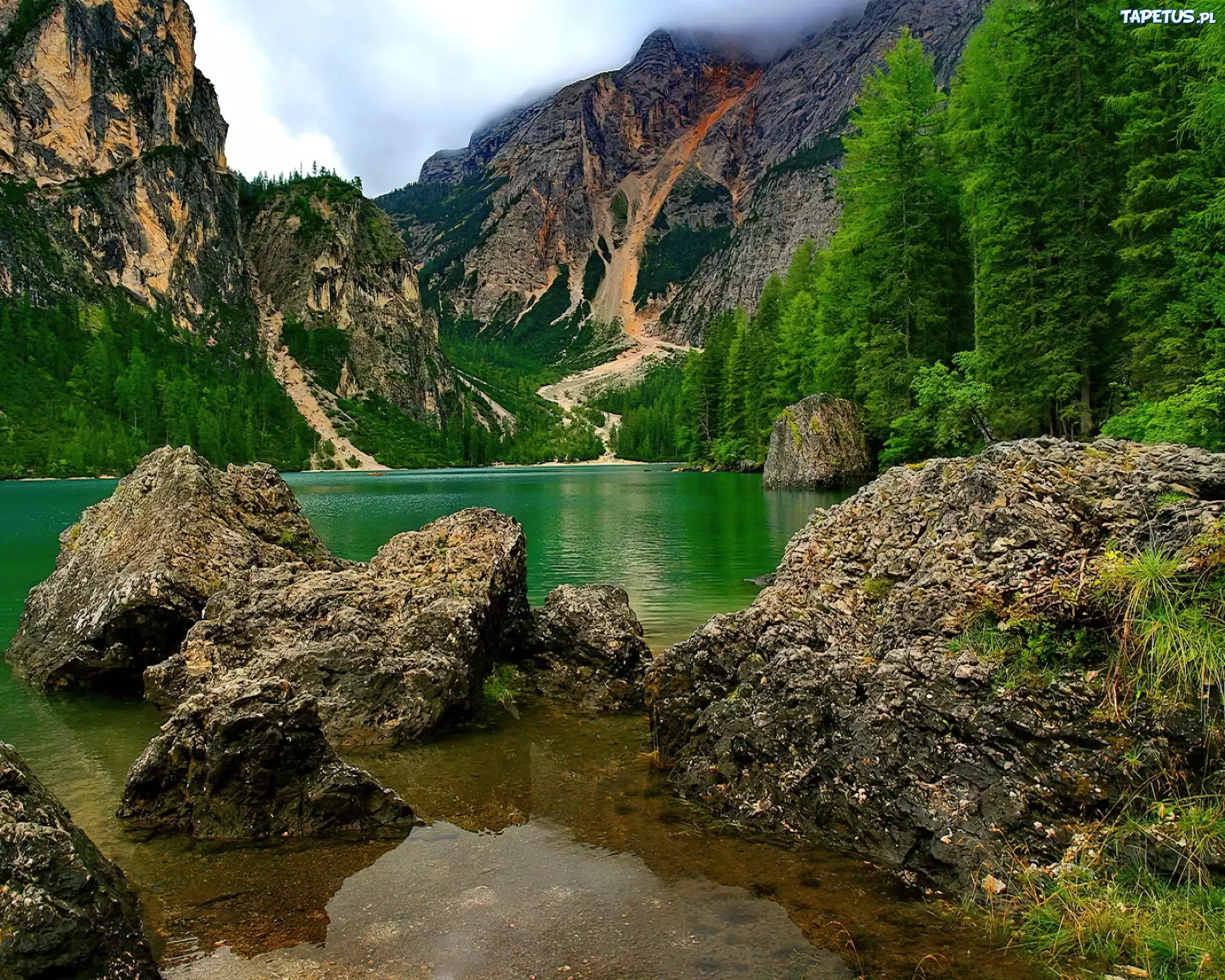 Góry, Jezioro, Lasy, Kamienie