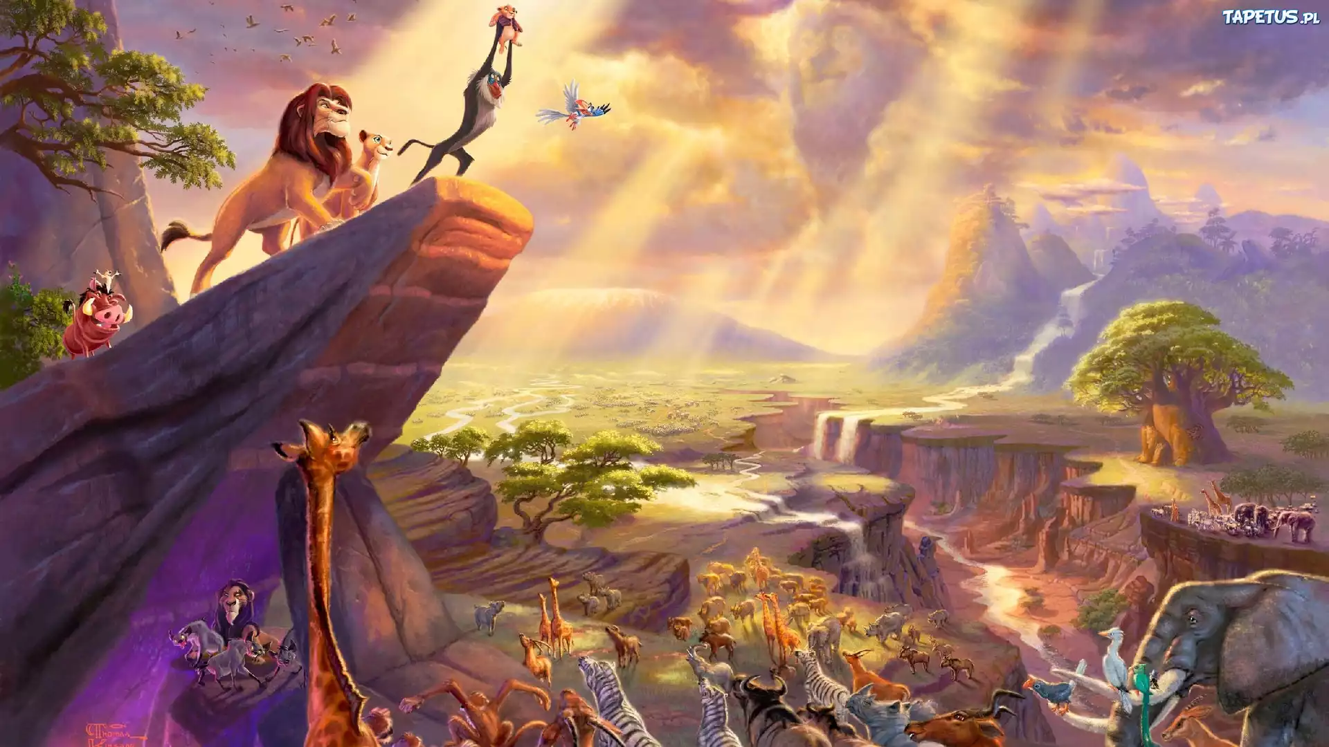 Thomas Kinkade, Disney, Król Lew
