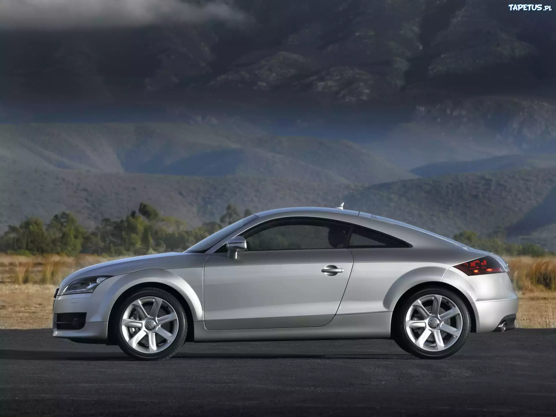 Srebrne, Audi TT, Lewy Profil