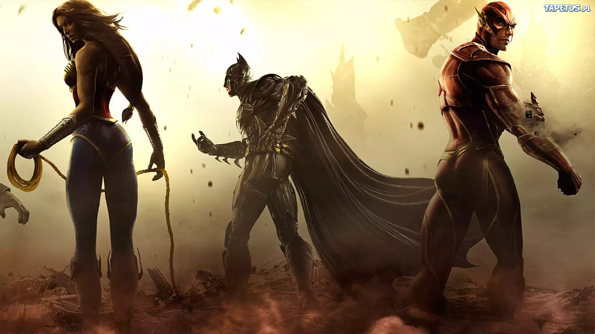 Injustice Gods Among Us, Wonder Woman, Batman, Flash