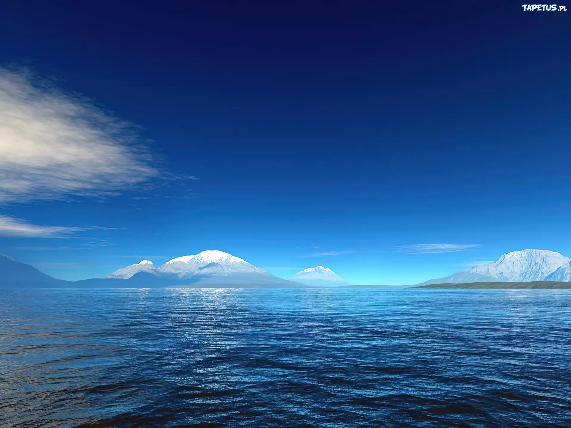 Ocean, Góry, Niebo