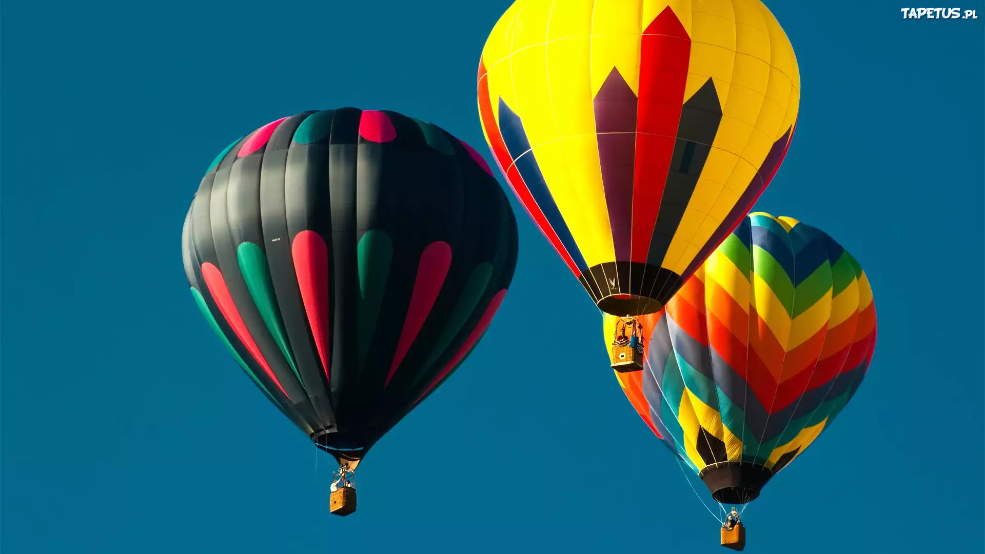 Kolorowe, Balony, Niebo