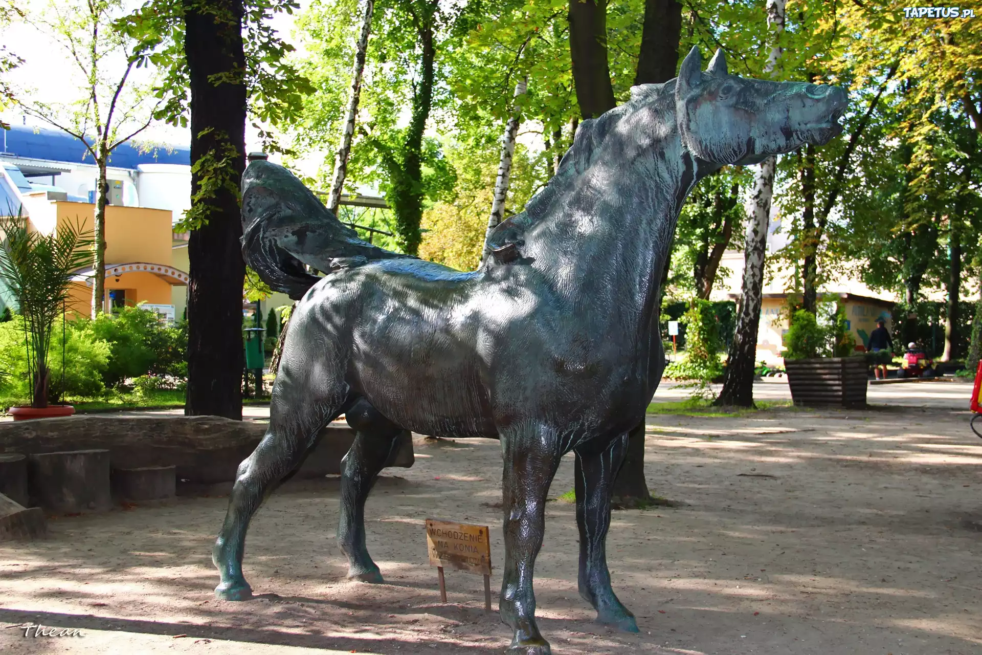 Rzeźba, Koń, Stare Zoo, Poznań