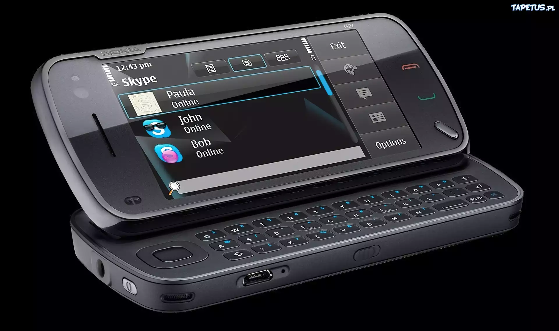 Nokia N97, Czarna, QWERTY