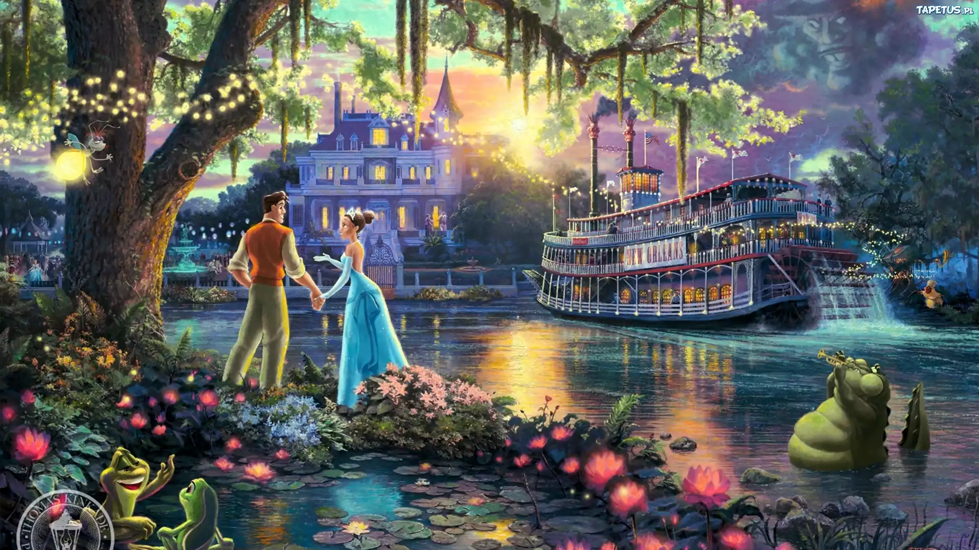 Thomas Kinkade, Disney, Księżniczka i Żaba
