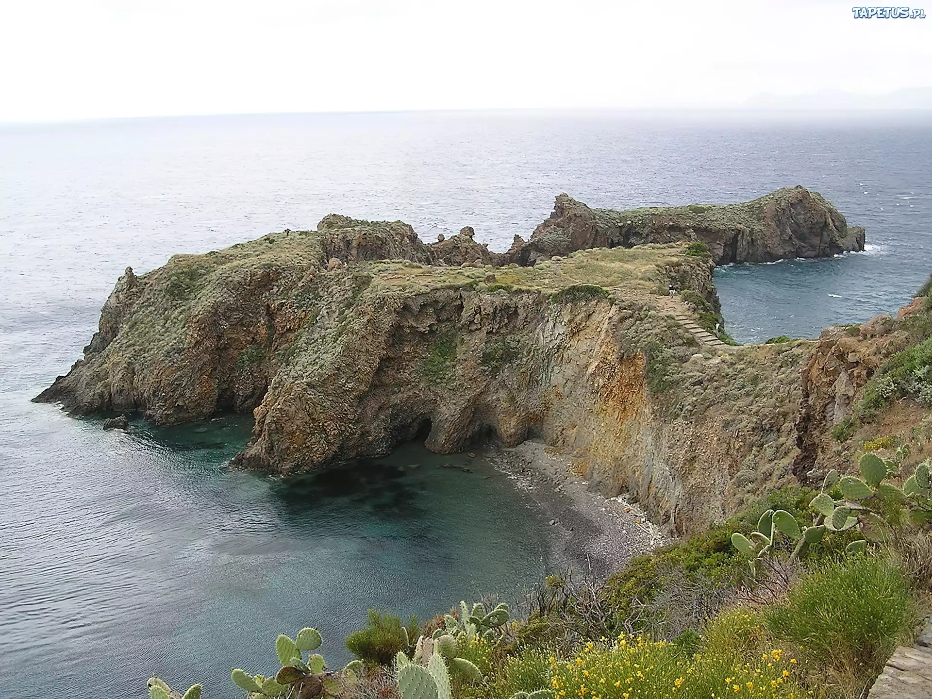 Morze, Skały, Panarea, Włochy