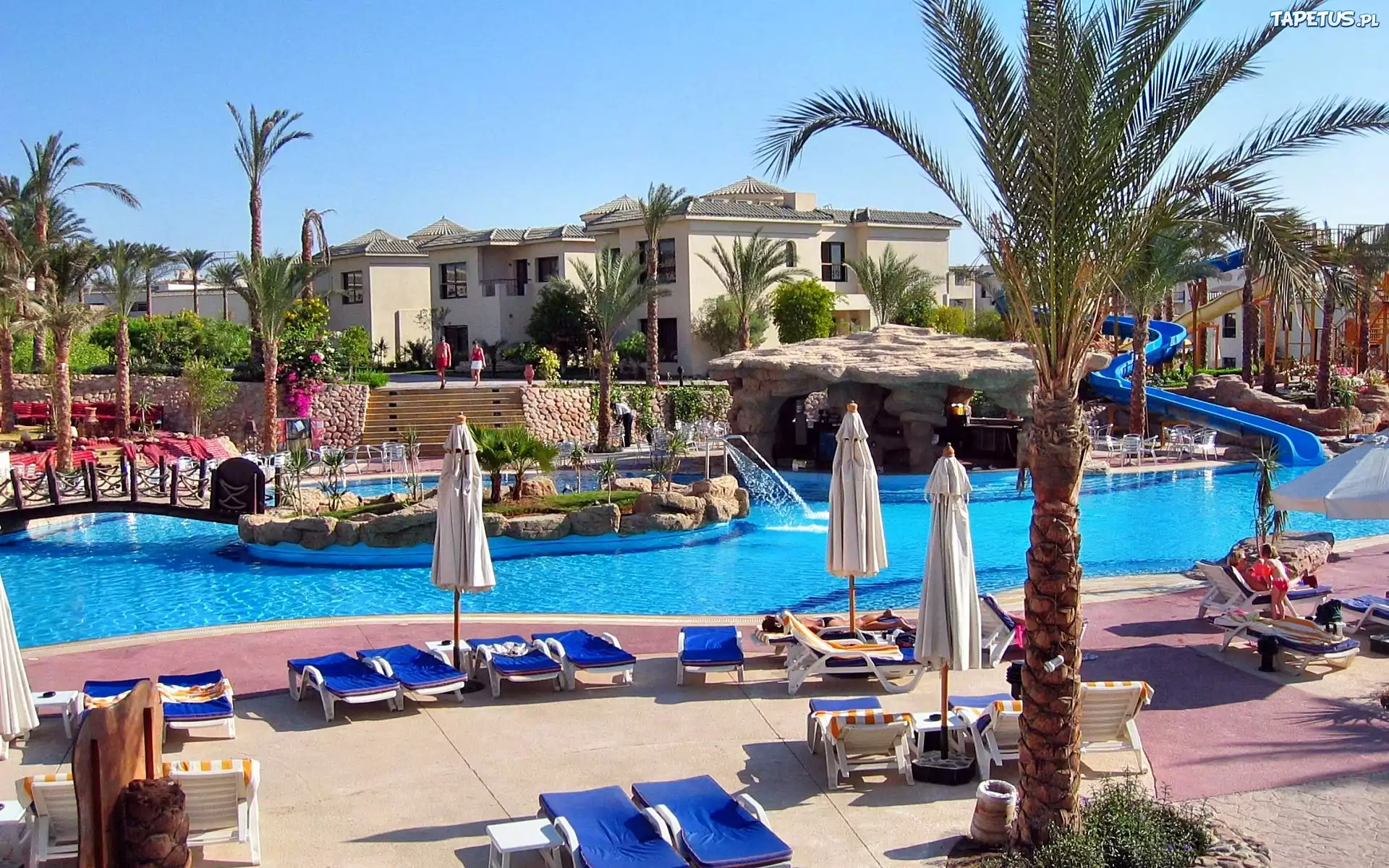 Hotel, Basen, Kurort, Egipt