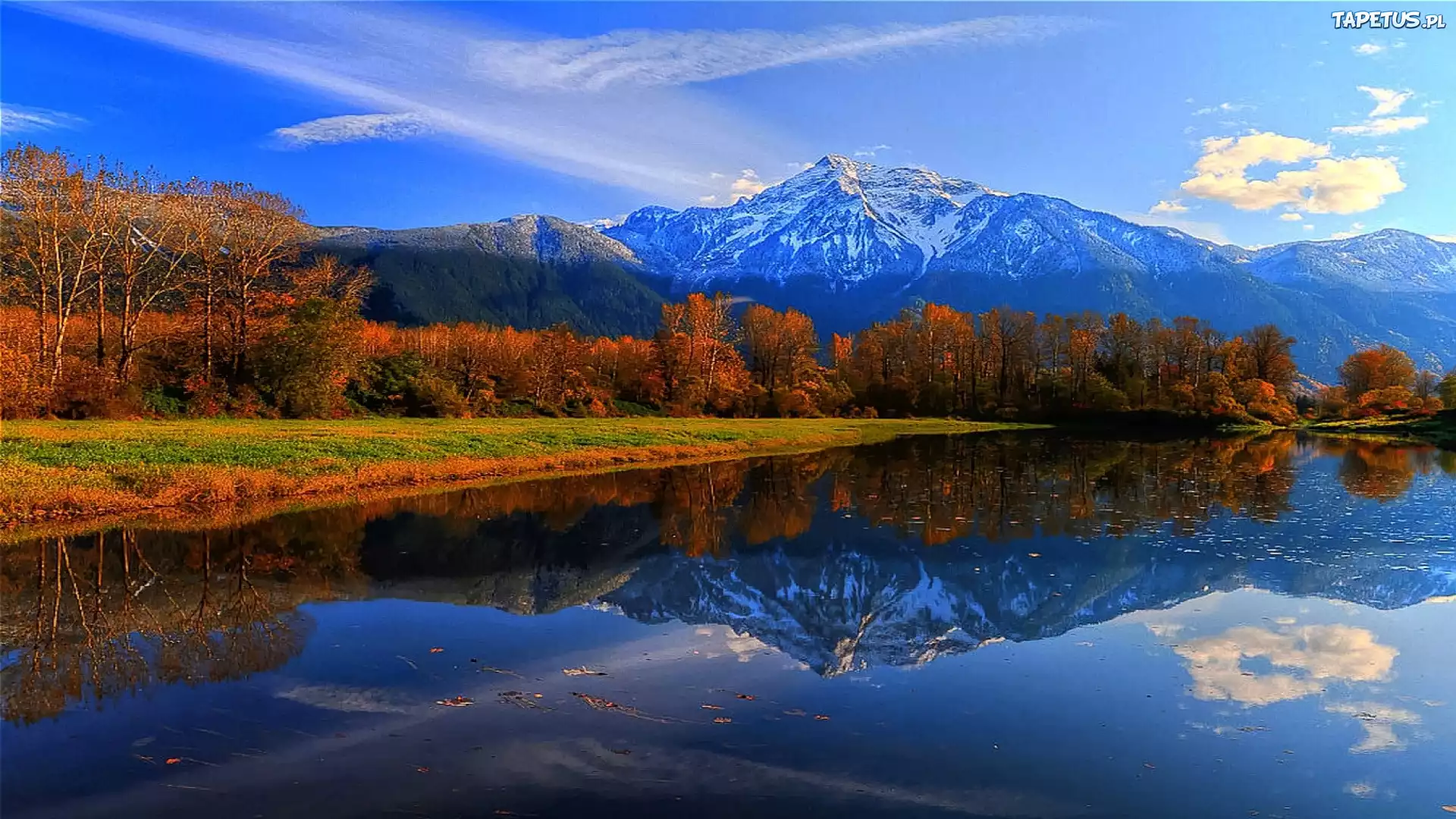 Góry, Las, Jezioro, Odbicie