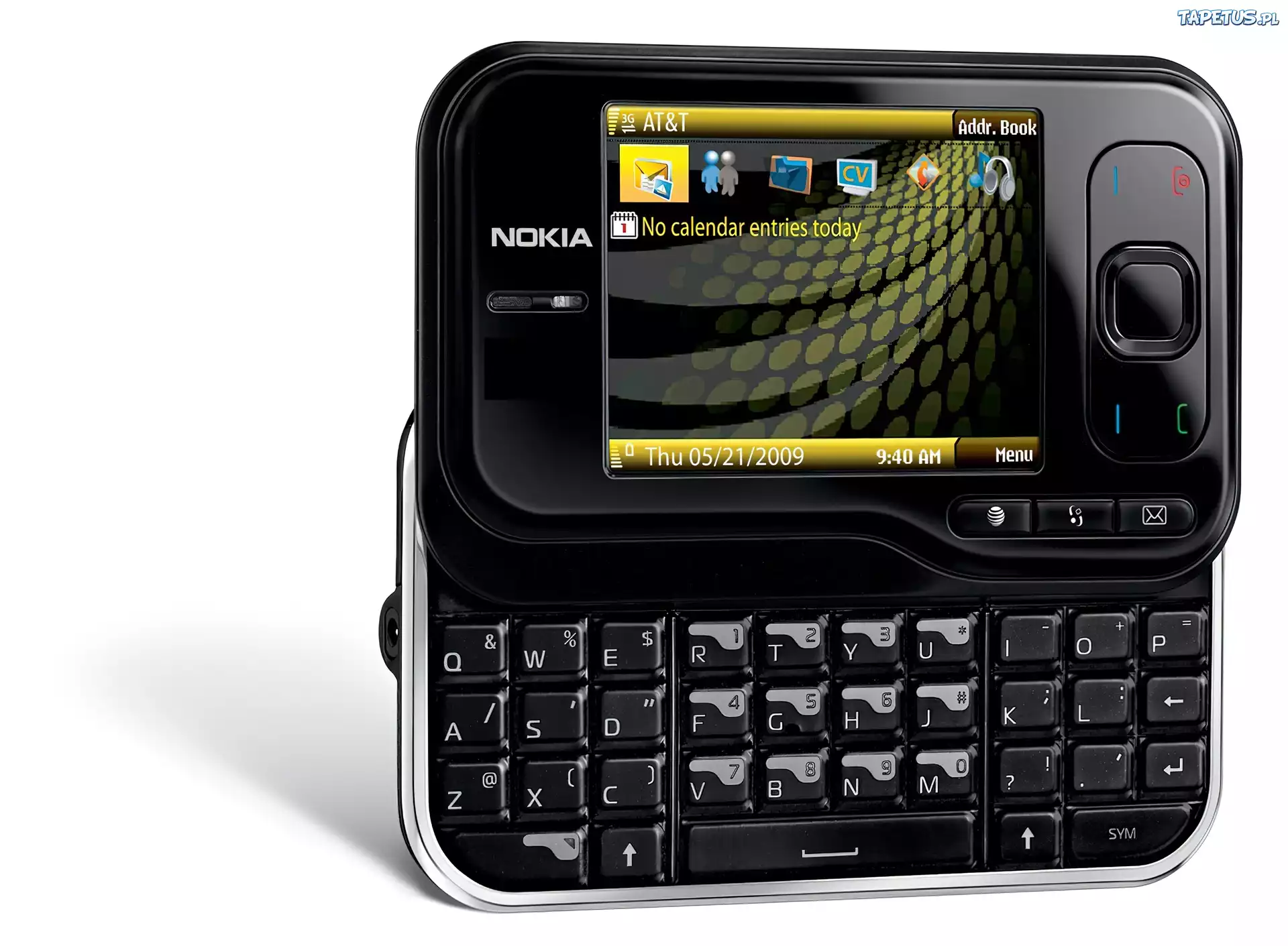 Nokia 6760, czarna, Klawiatura, QWERTY