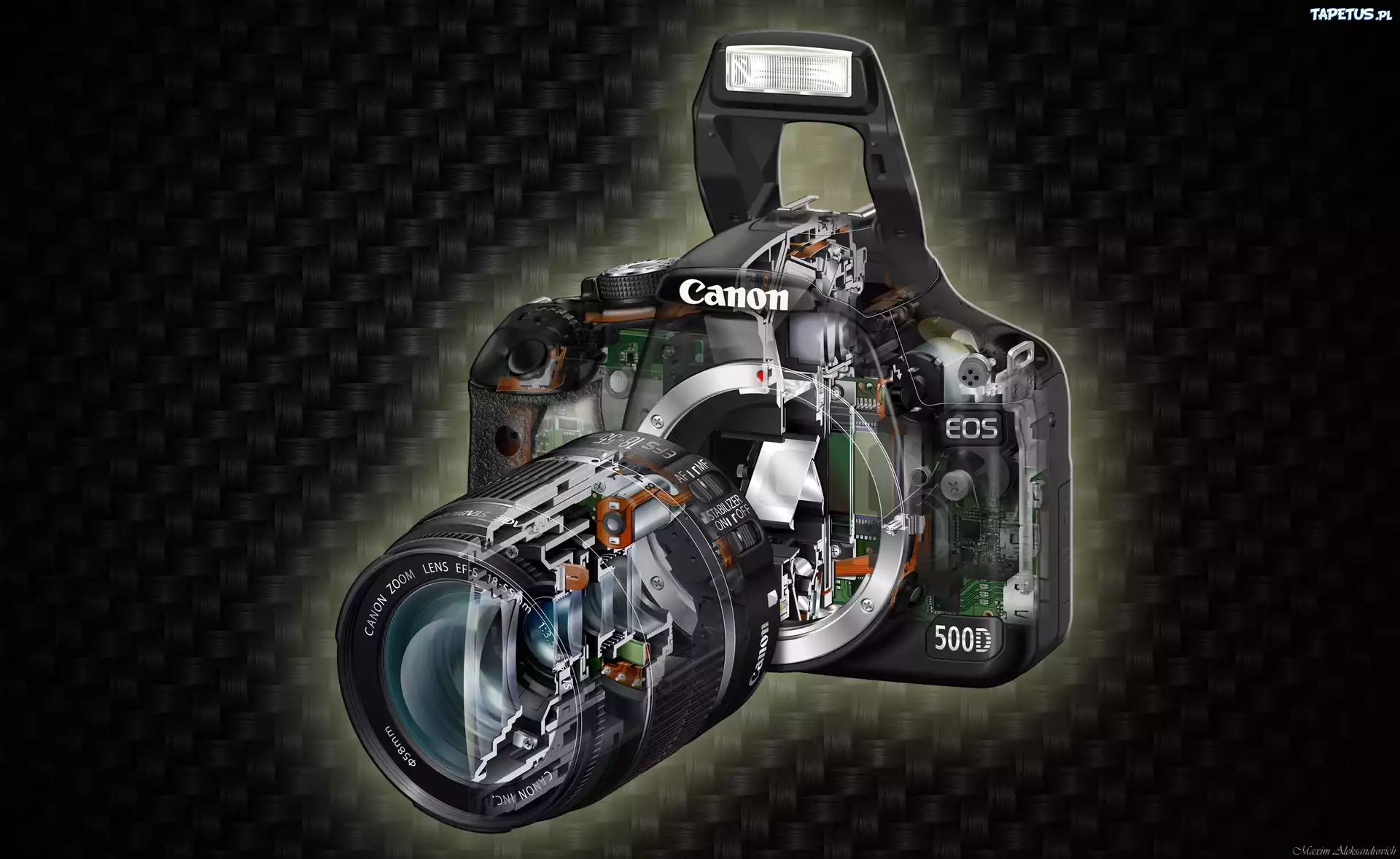 Aparat Fotograficzny, Canon, Wnętrze