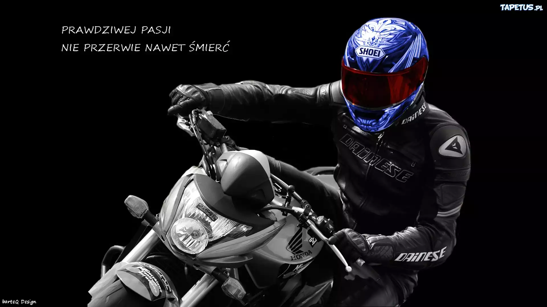 Motocykl, Honda, Motocyklista, Pasja