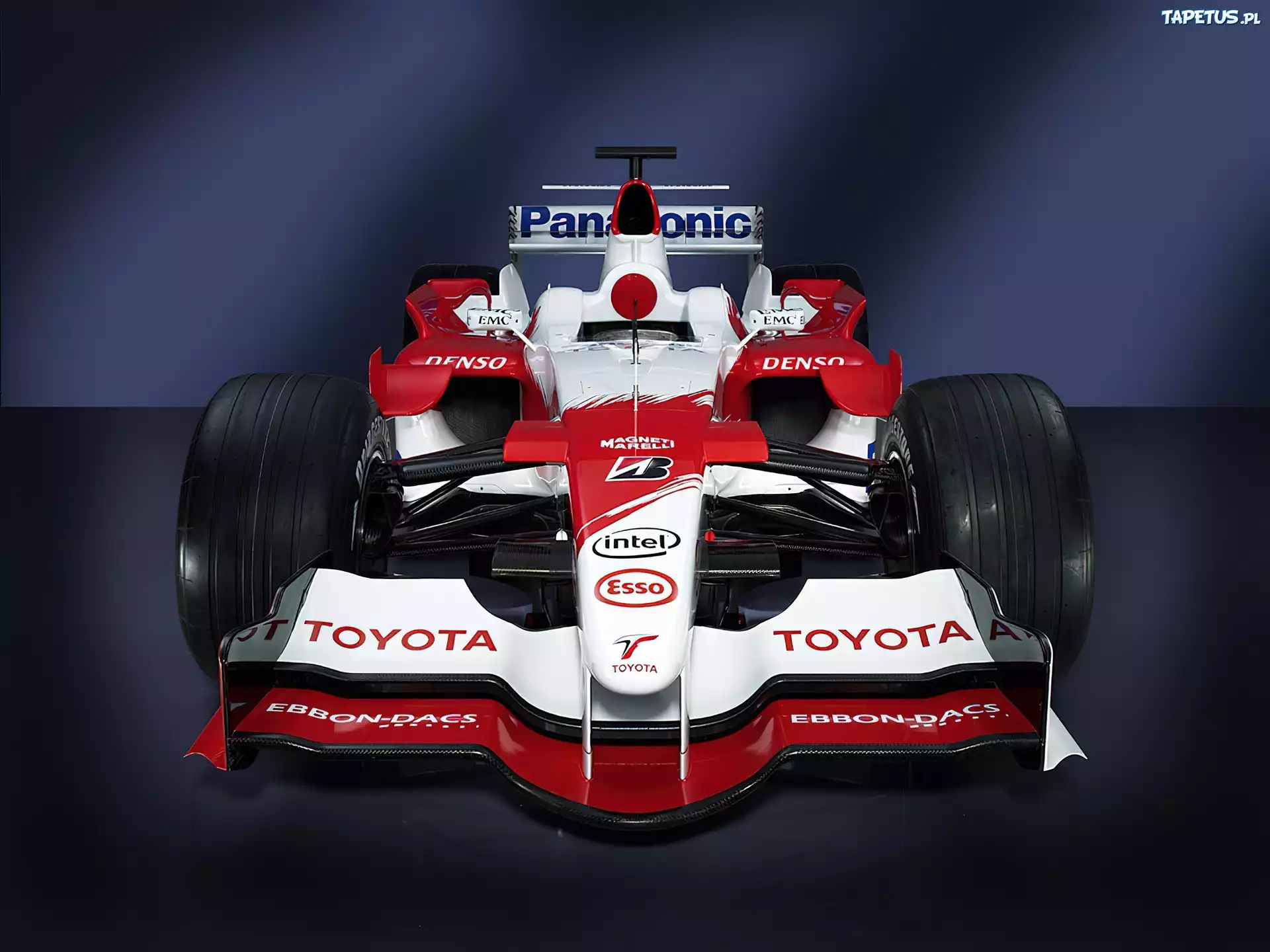 Formuła 1,bolid,opony,Toyota, koła, spojler