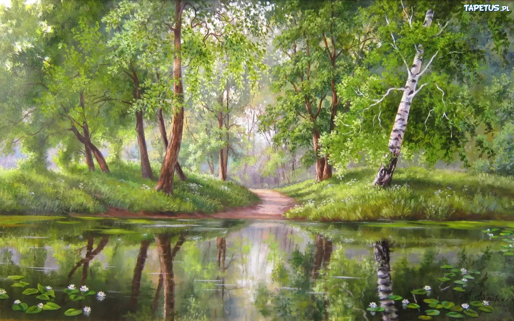 Las, Jezioro