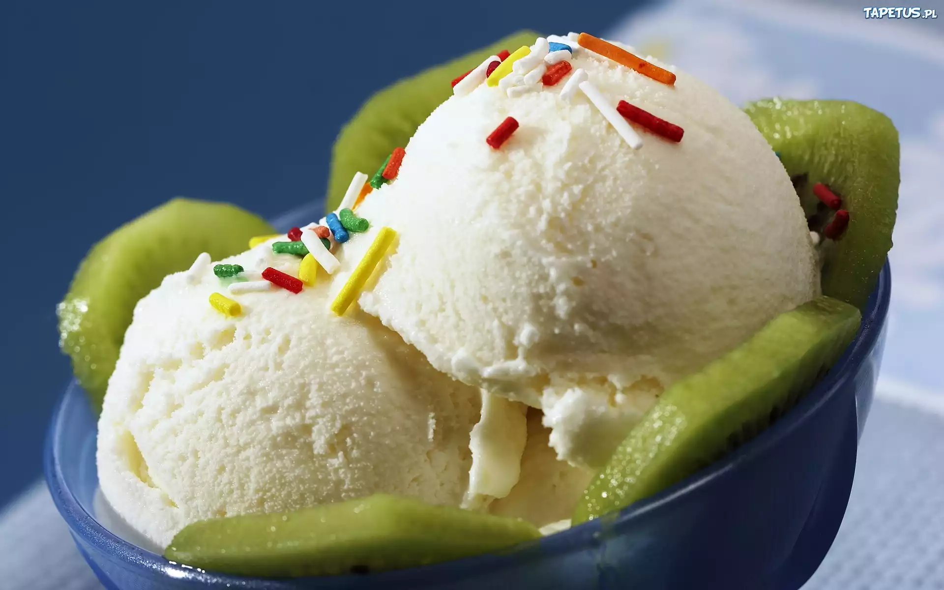 Lody, Kiwi, Dekoracja, Miseczka