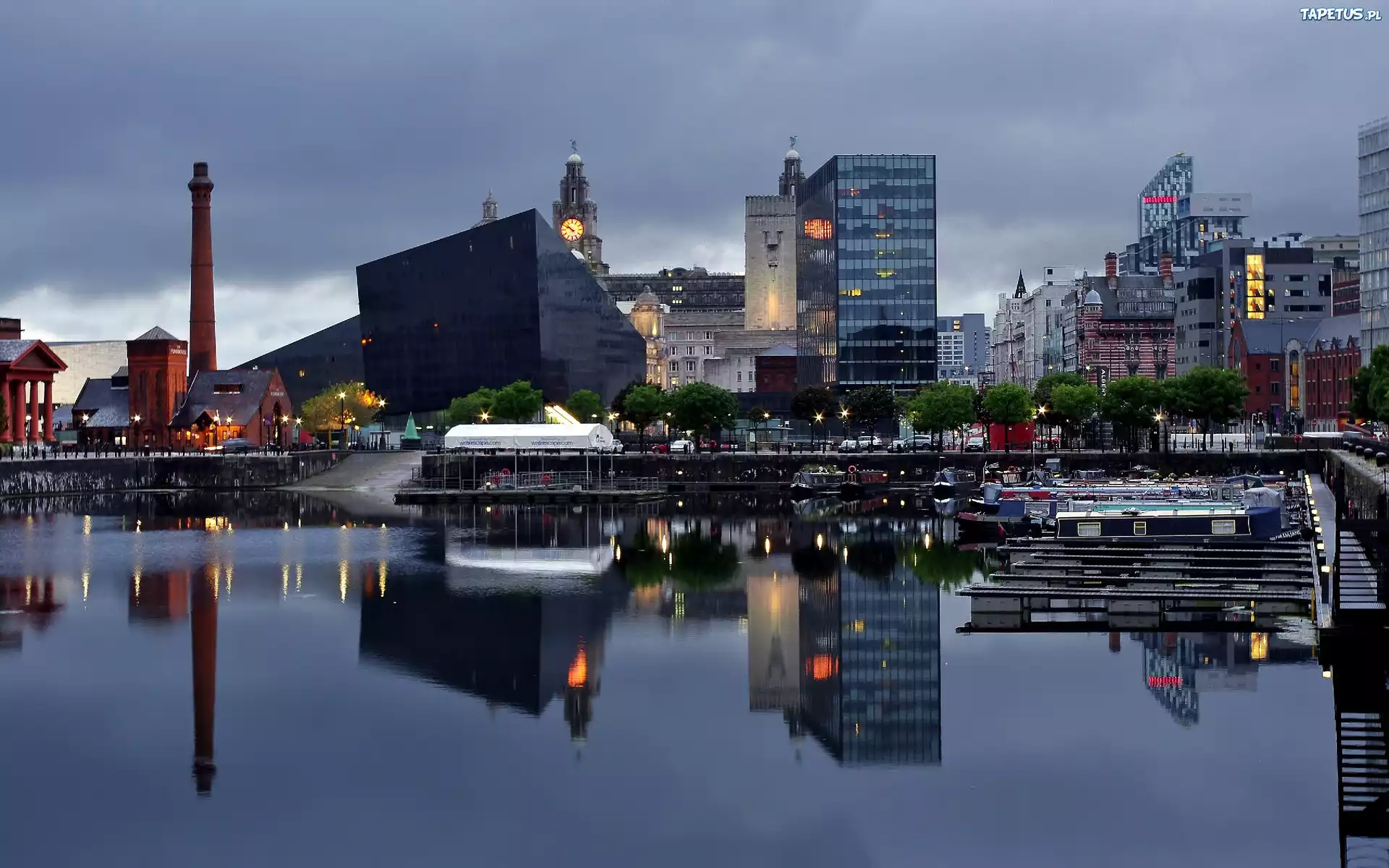 Miasto, Liverpool Wieżowce, Przystań