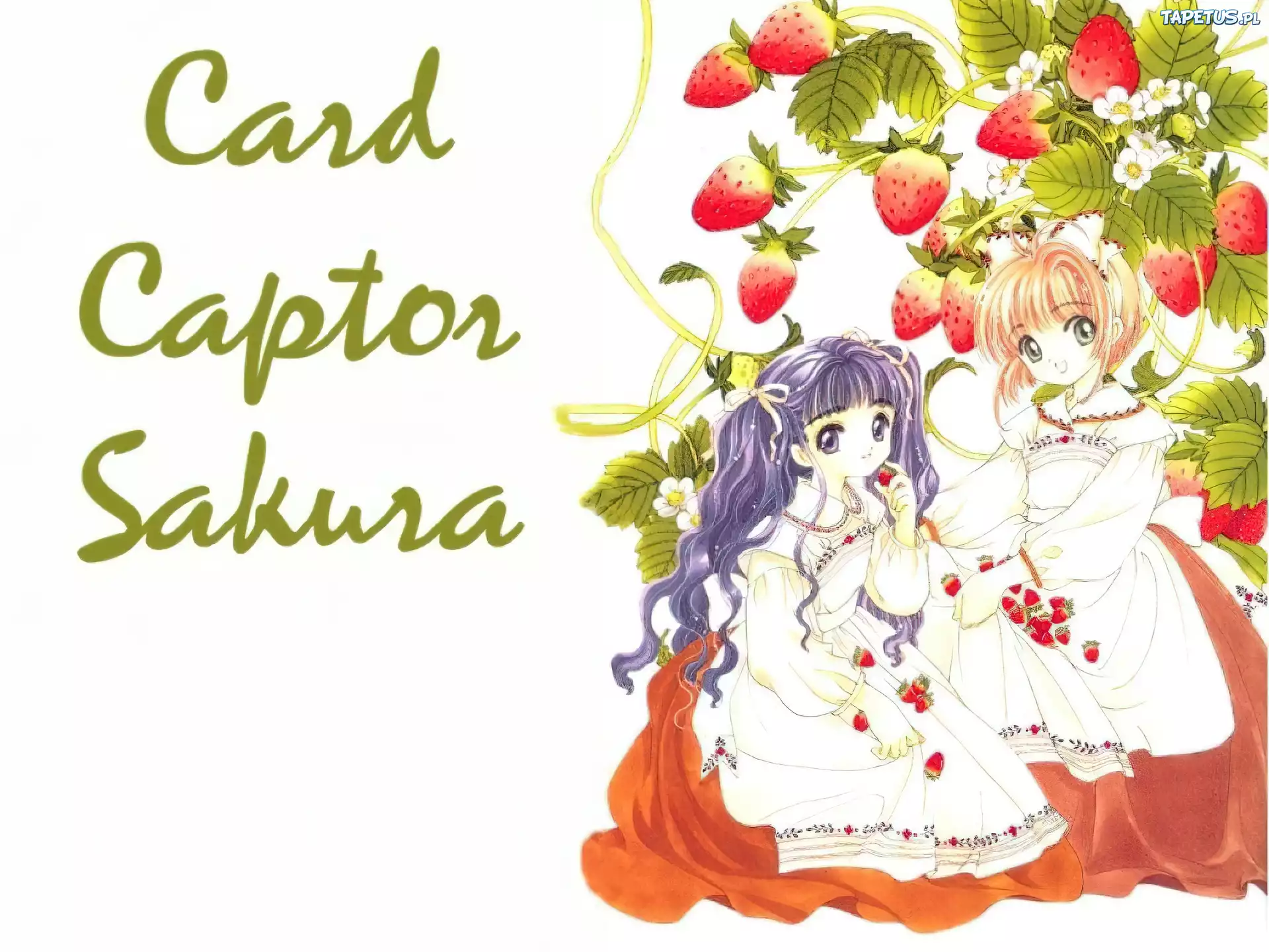 Cardcaptor Sakura, truskawka, dziewczyny, napisy