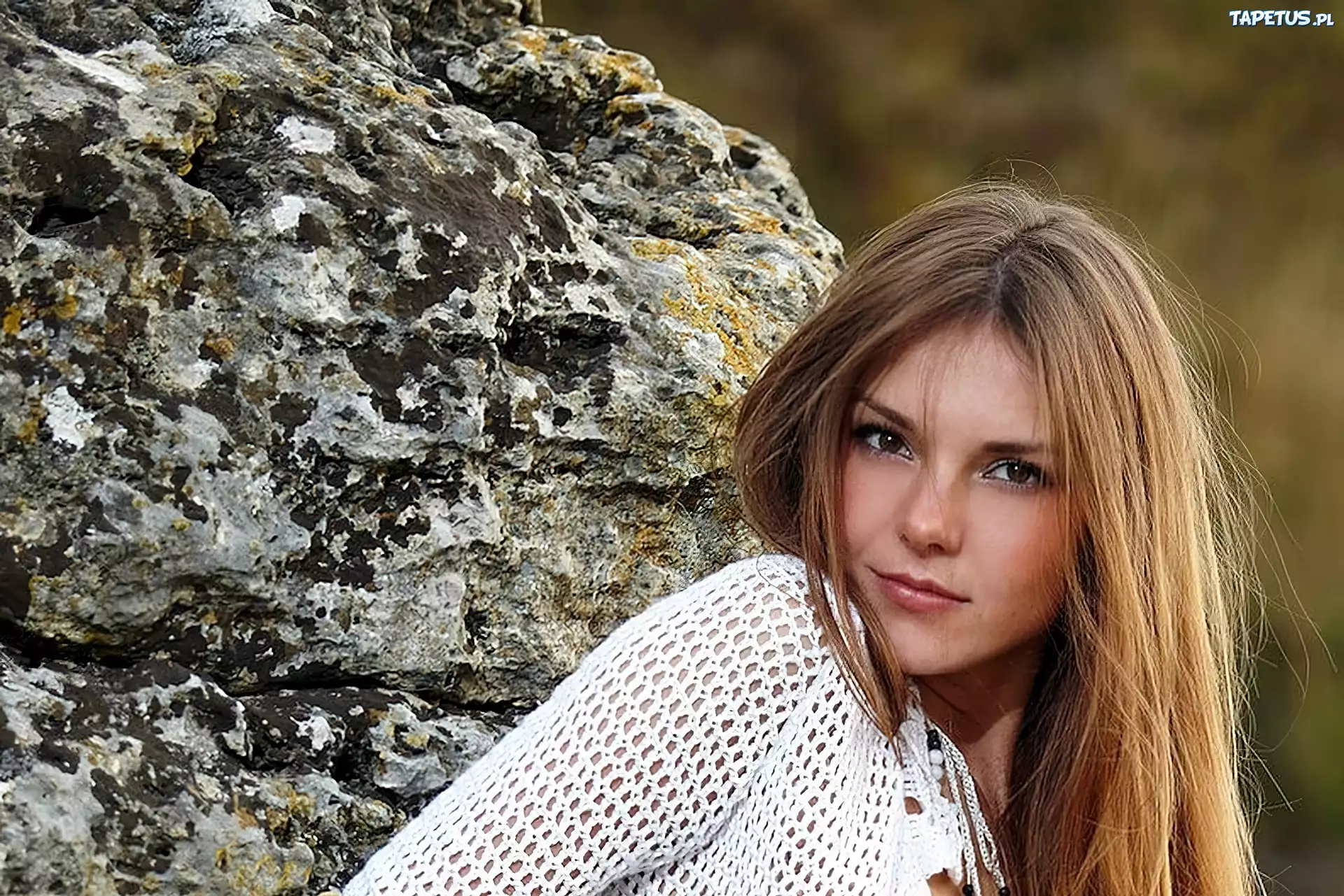 Dziewczyna, Modelka, Skały