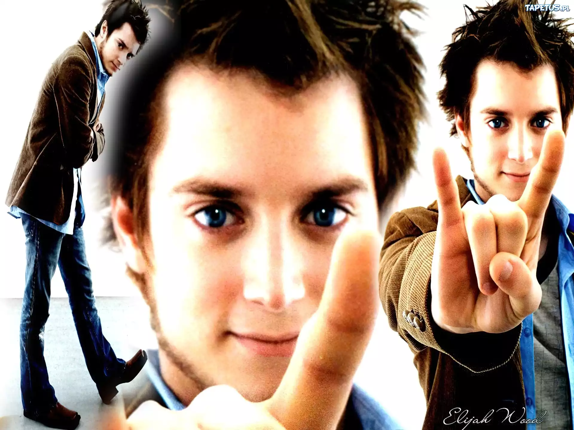 Elijah Wood,twarz, brązowe buty