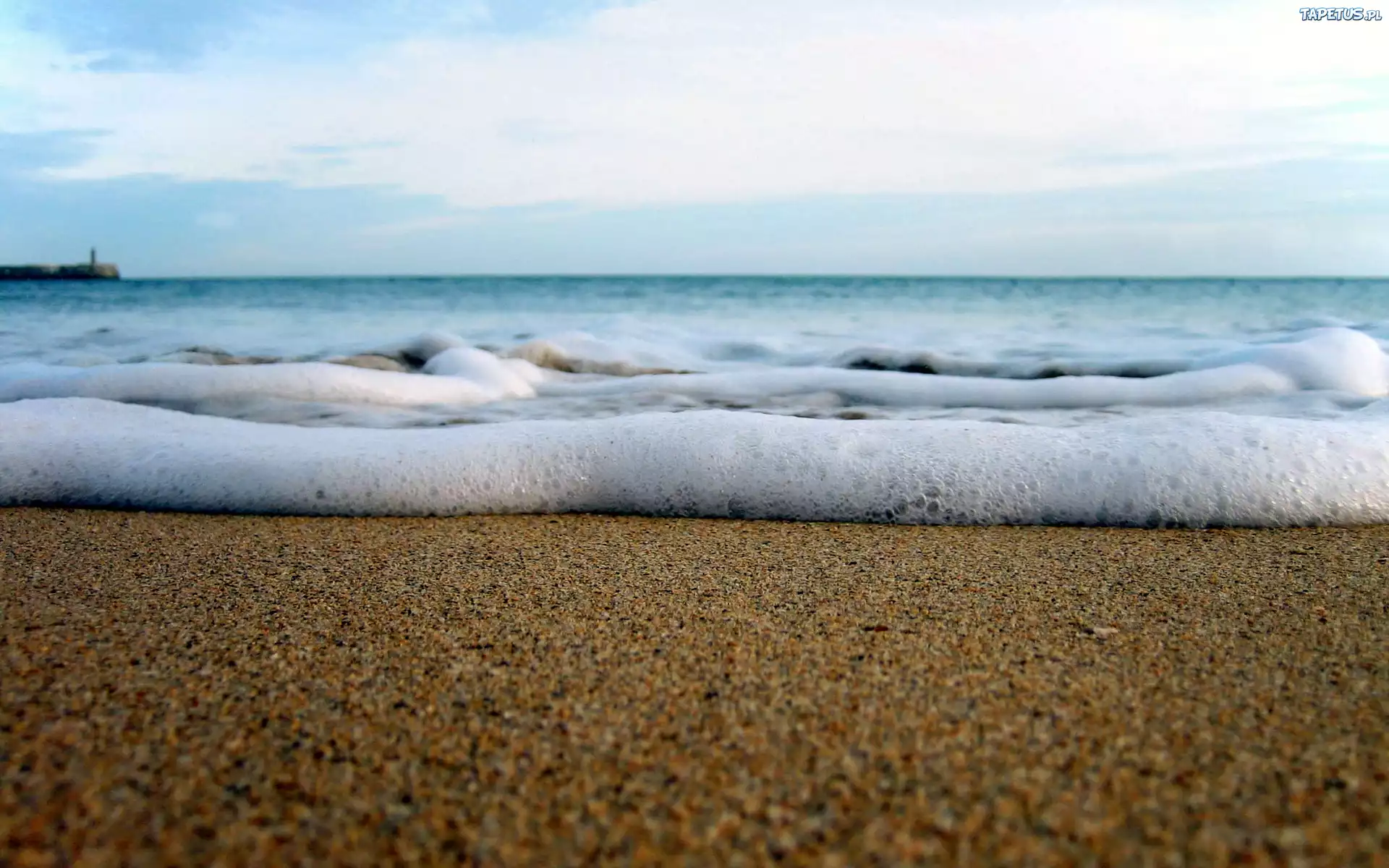 Plaża, Morze, Spieniona, Fala