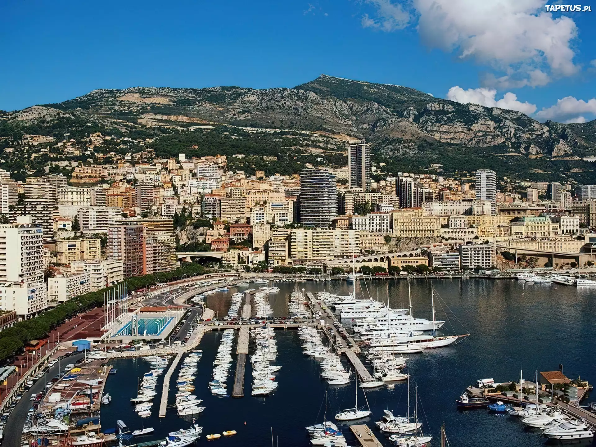 Monako, Panorama, Miasta, Port