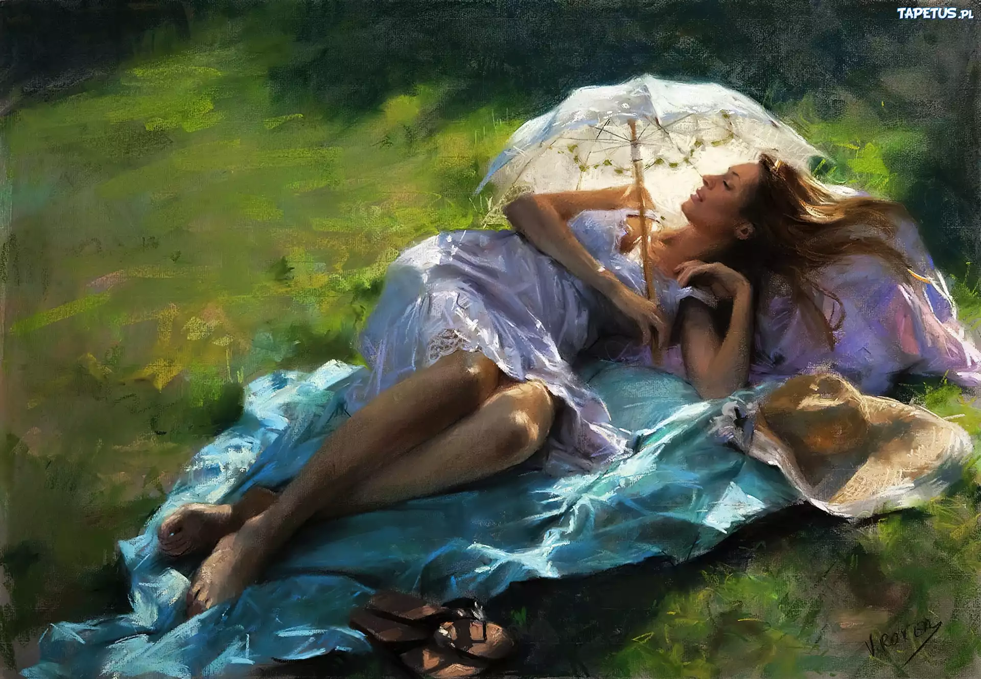 Obraz, Reprodukcja, Kobieta, Vicente Romero Redondo
