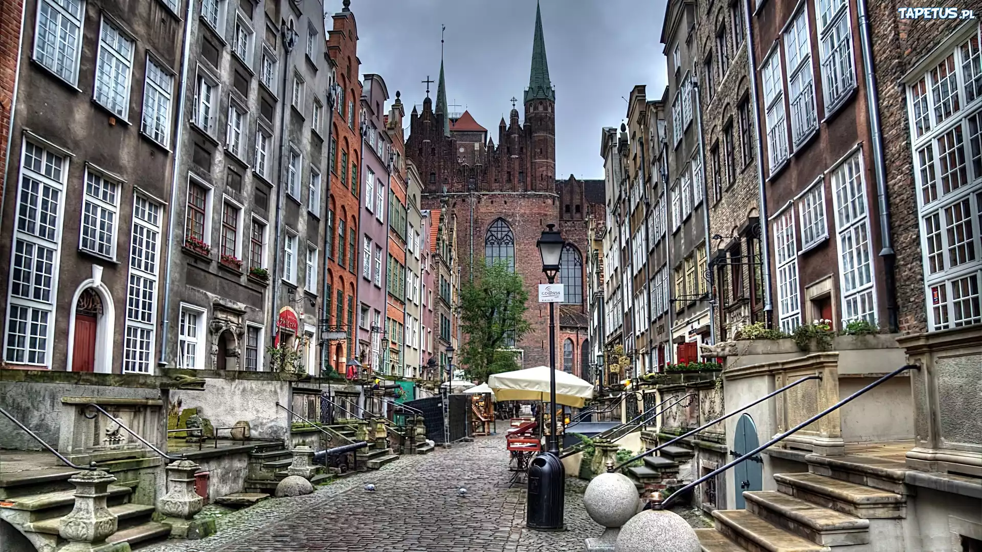 Ulica, Kamienice, Miasto, Gdańsk, Polska