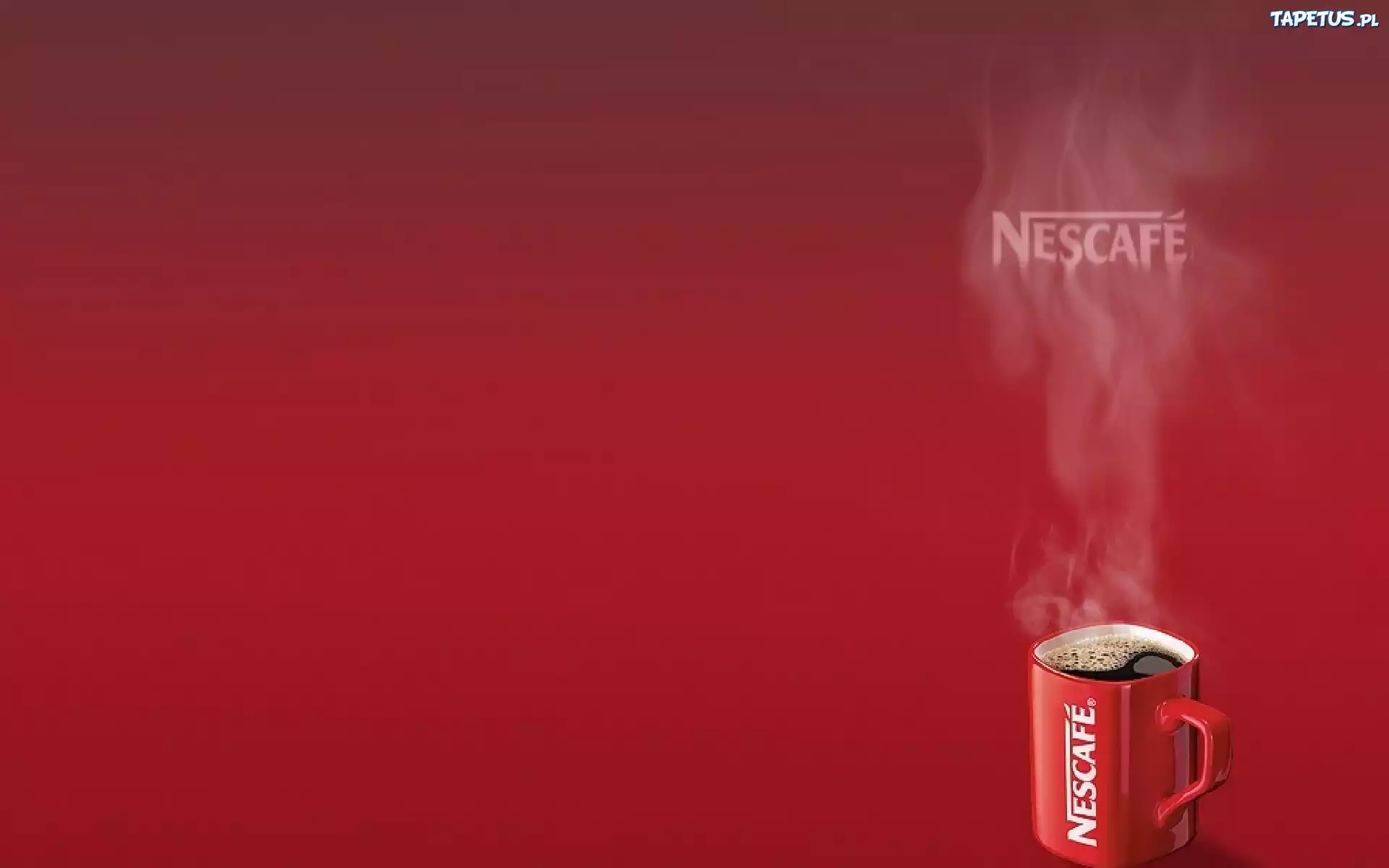 kubek, Nescafe, dym