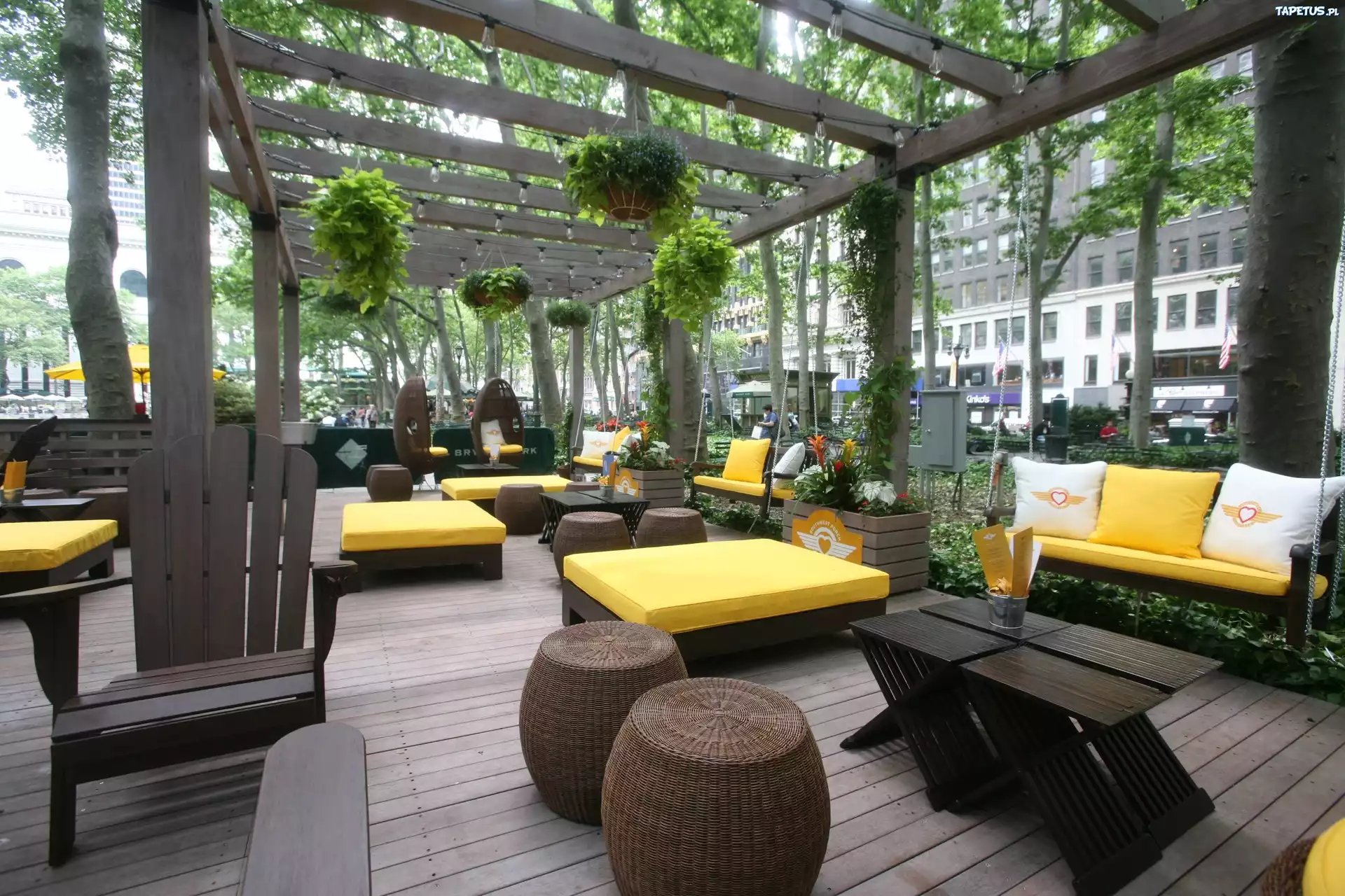 Nowy Jork, Manhattan, Lato, Park, Bryant