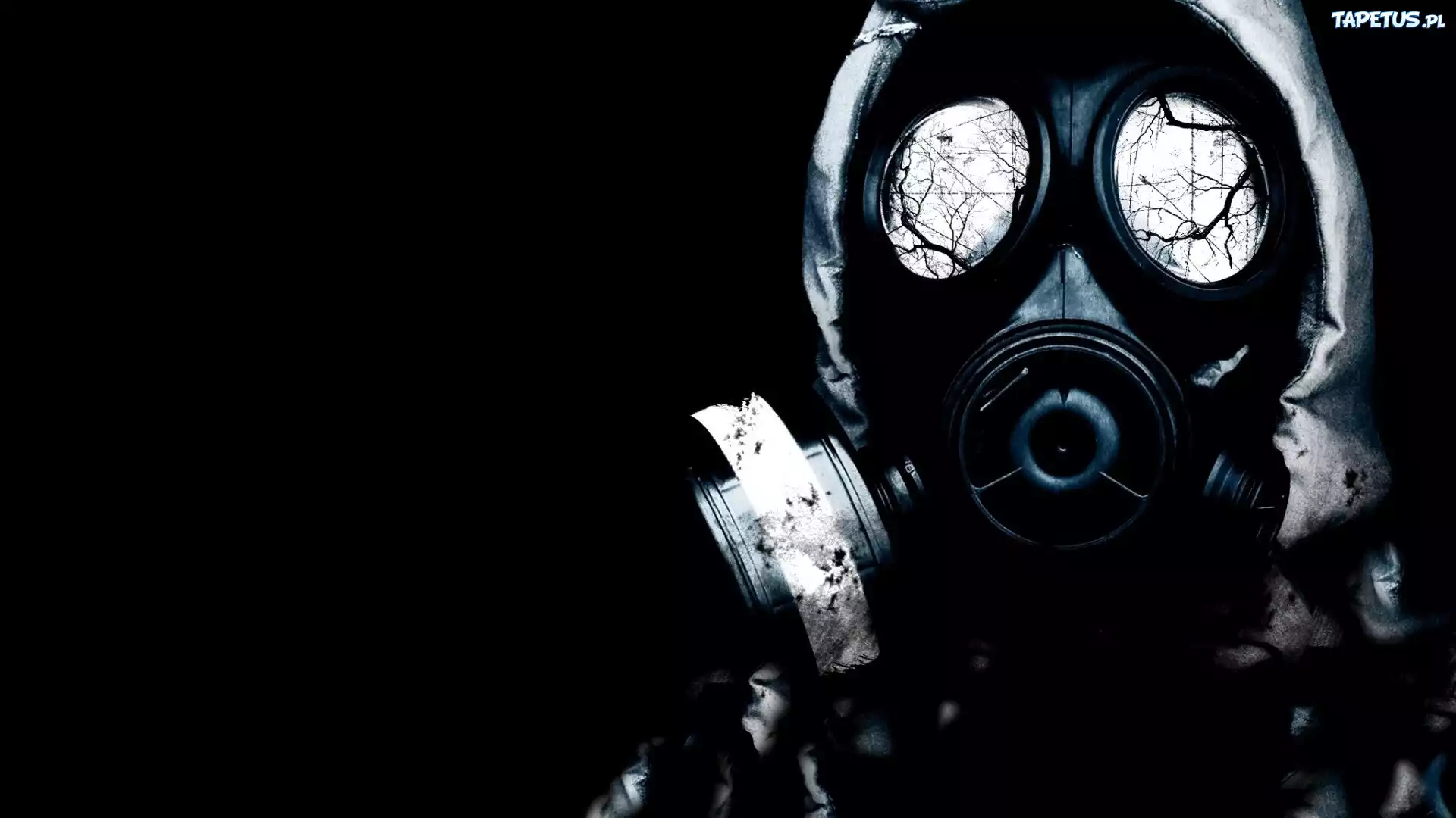 Człowiek, Mrok, Gałęzie, Czarnobyl, Kombinezon