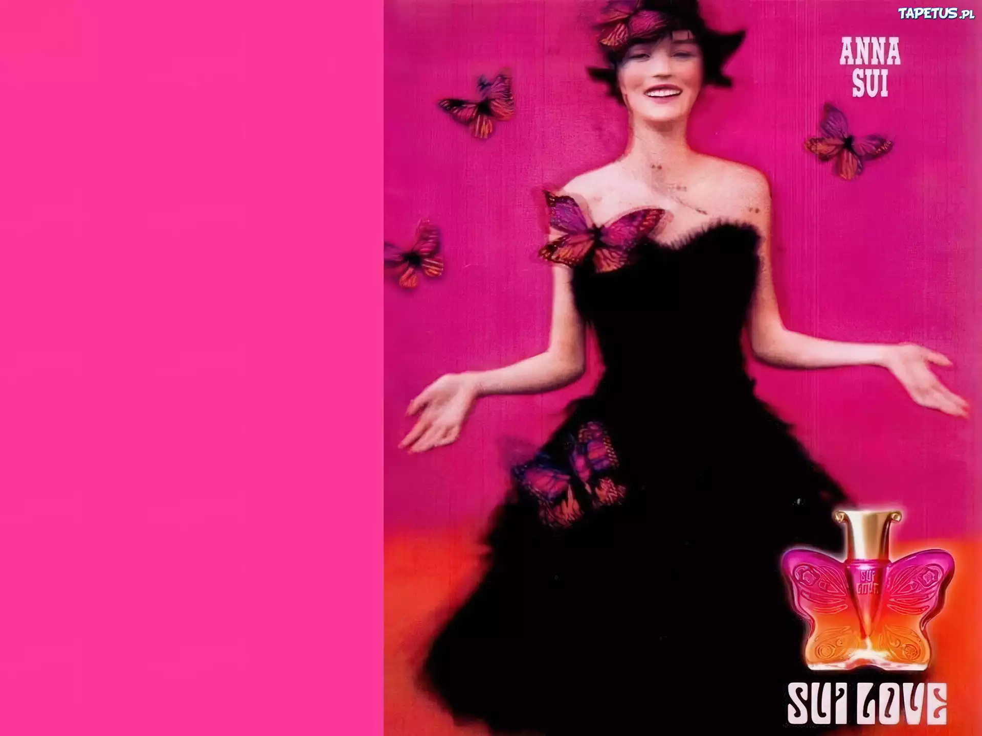 Anna Sui, love, perfum, flakon, motyl, kobieta