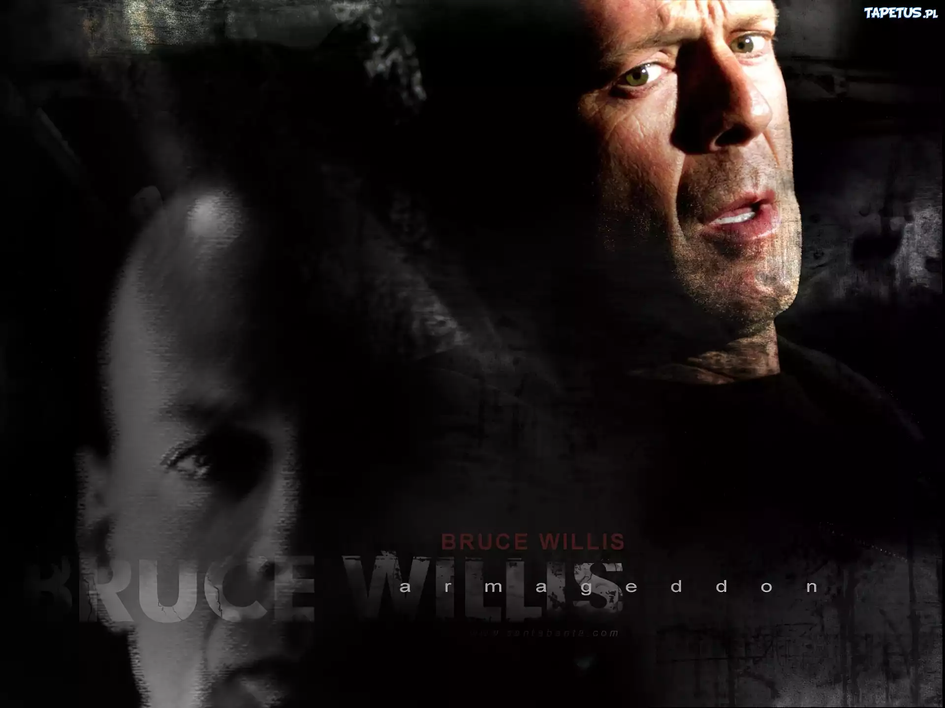 Bruce Willis,zielone, oczy