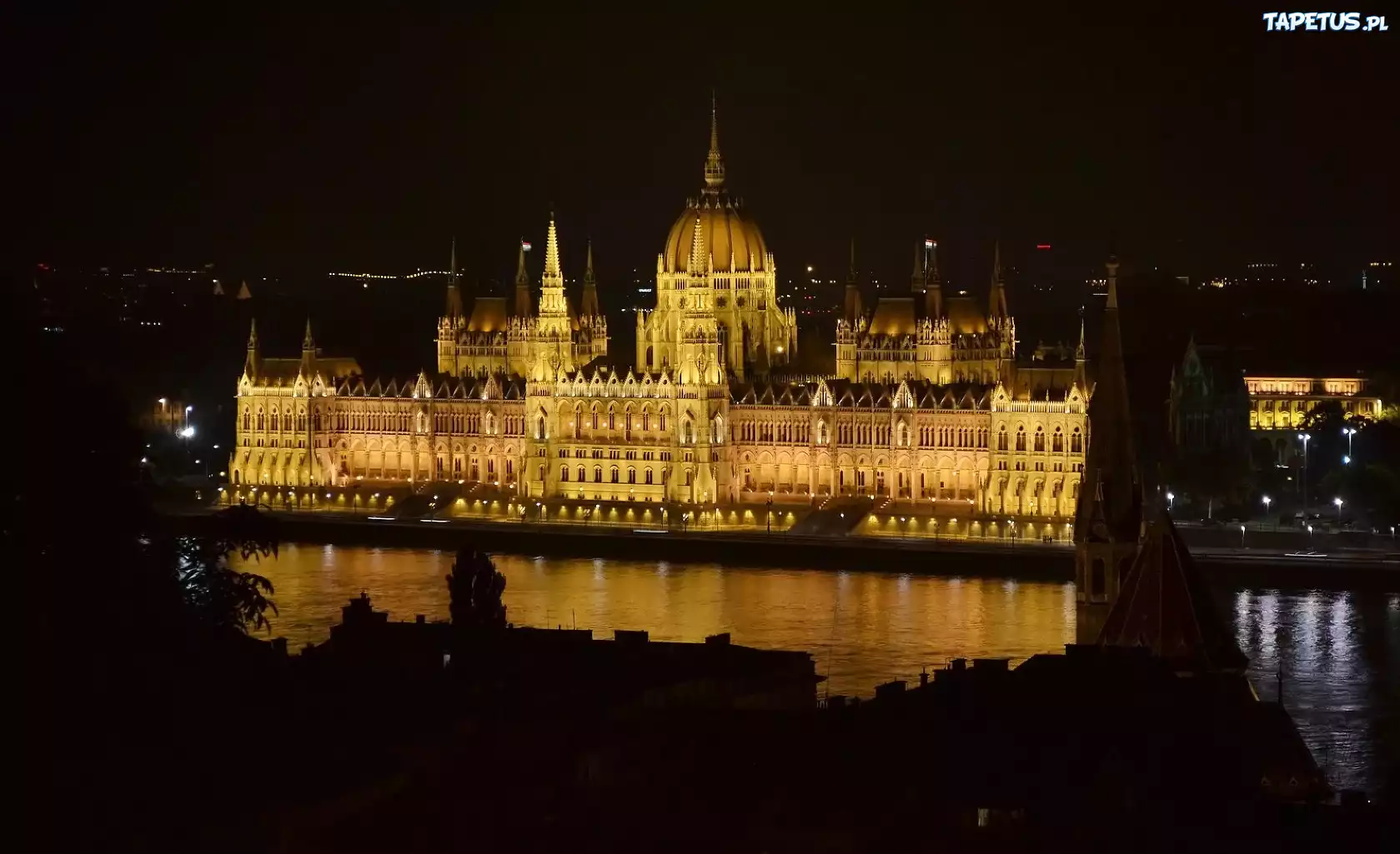 Parlament, Oświetlenie, Budapeszt
