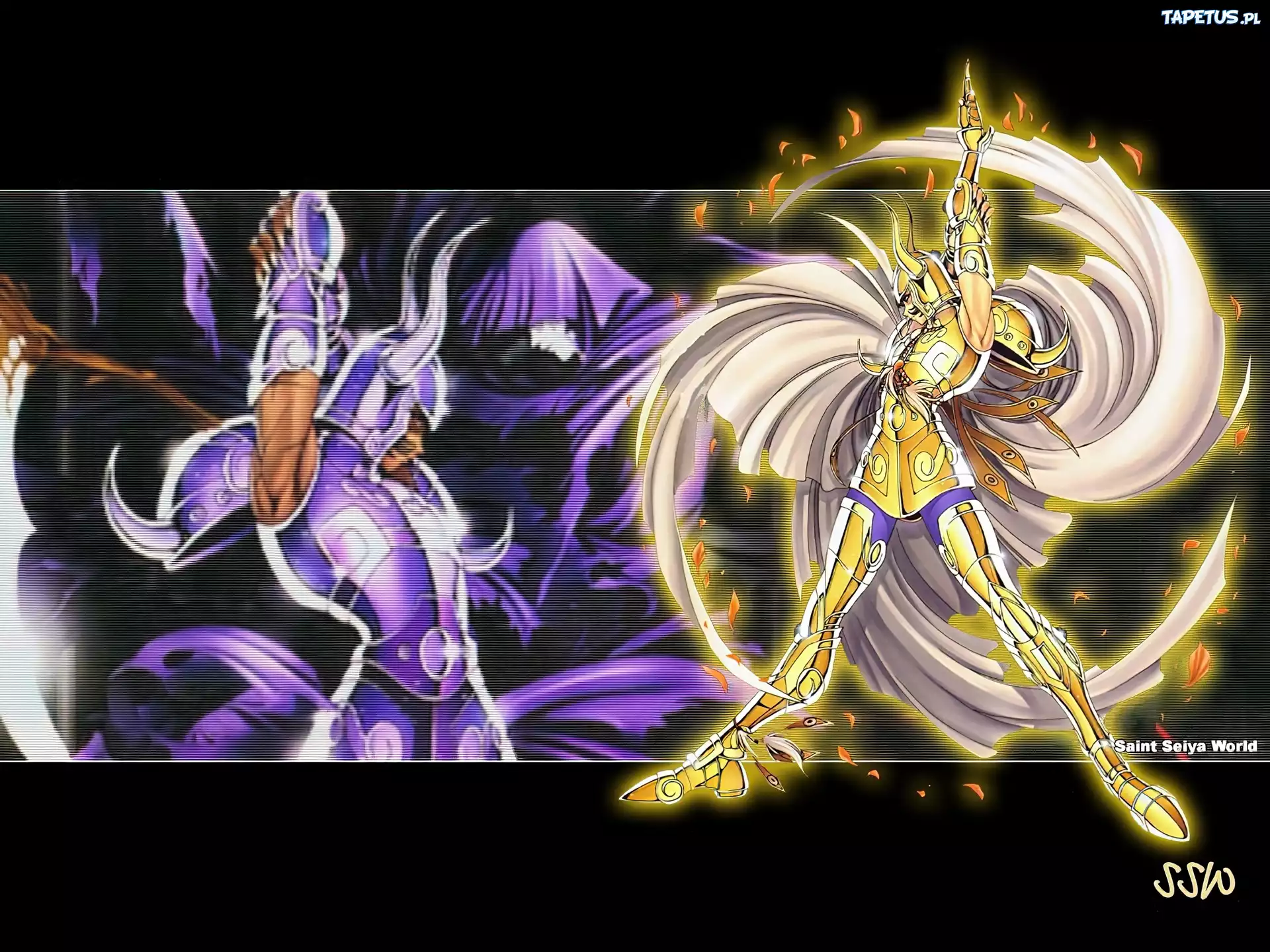 Saint Seiya, skrzydła, postać, gold