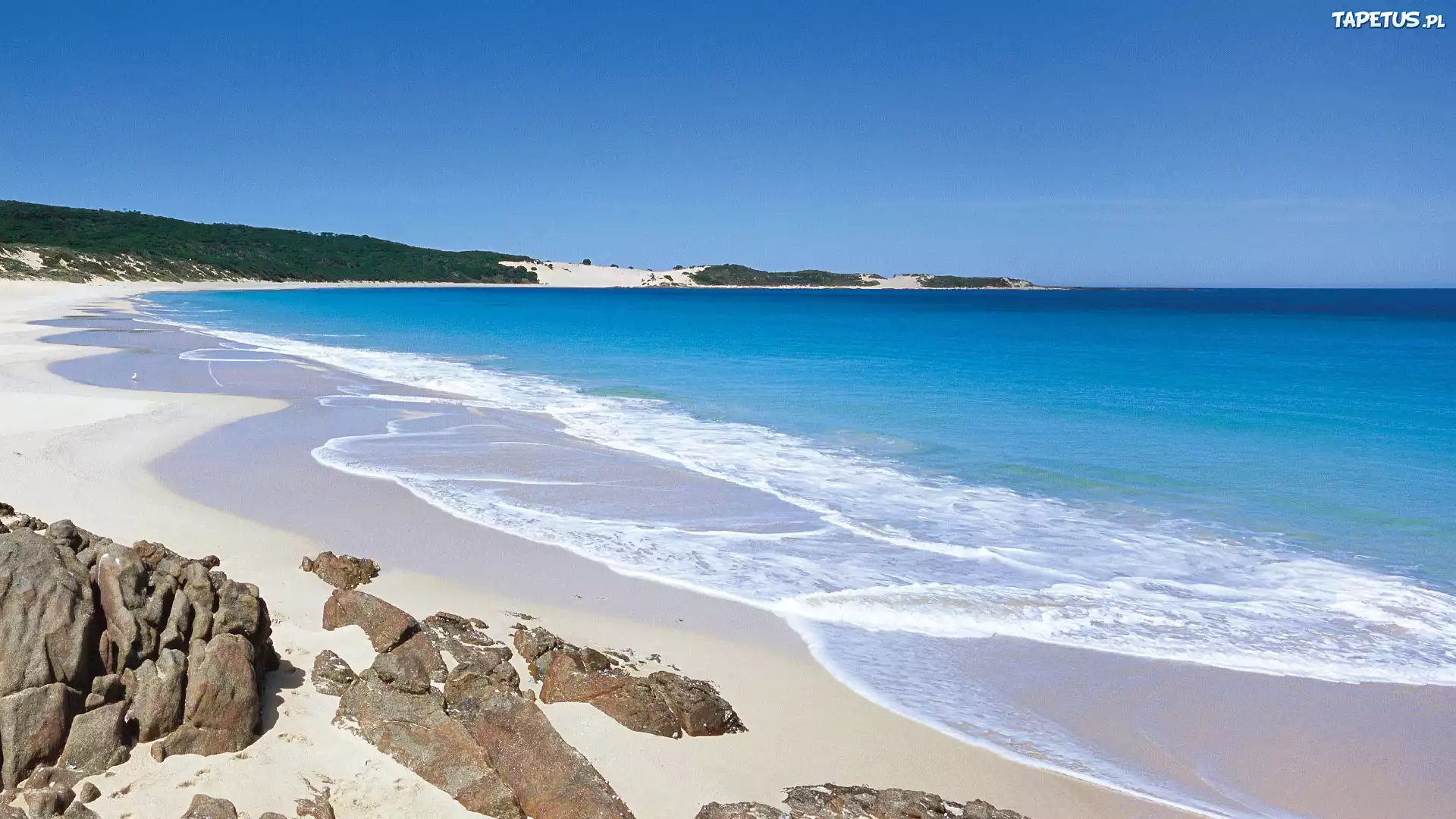 Plaża, Niebo, Ocean, Australia