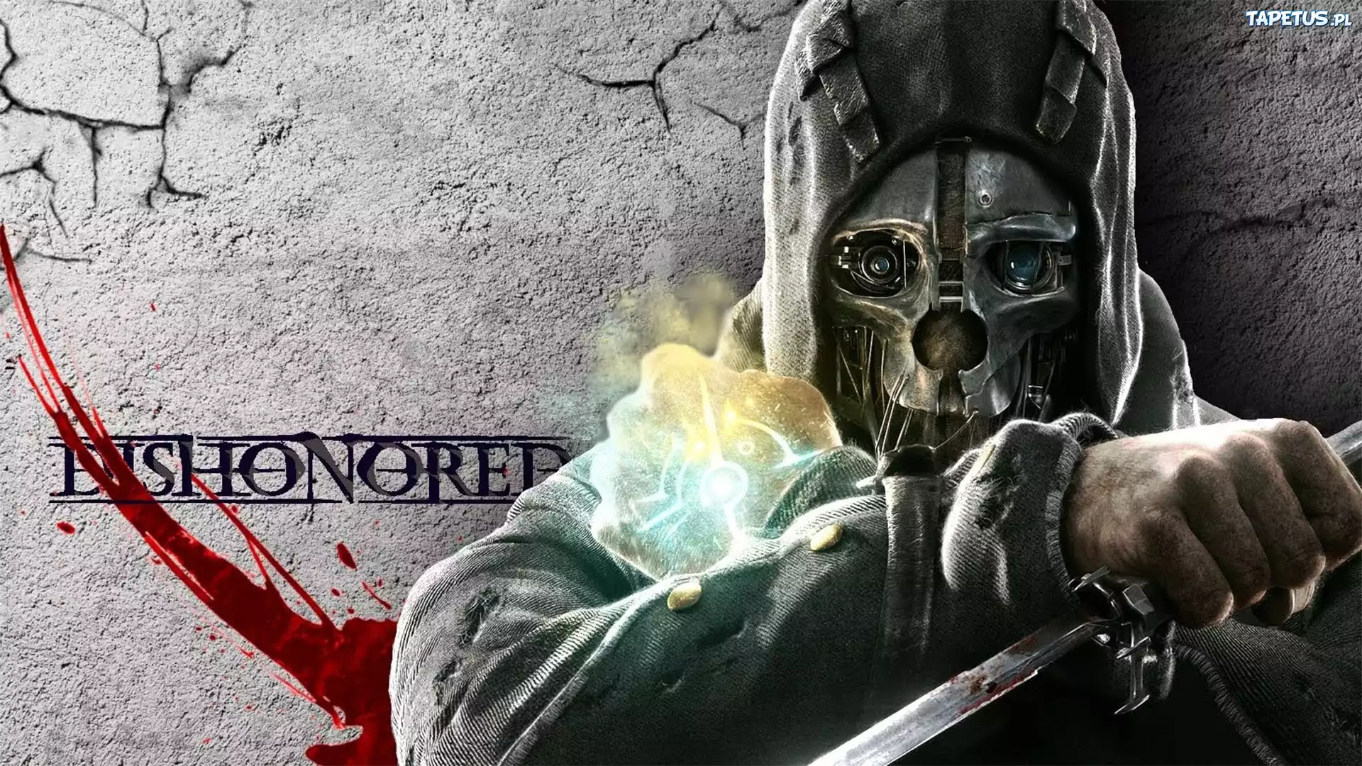 Dishonored, Mężczyzna, Maska, Sztylet