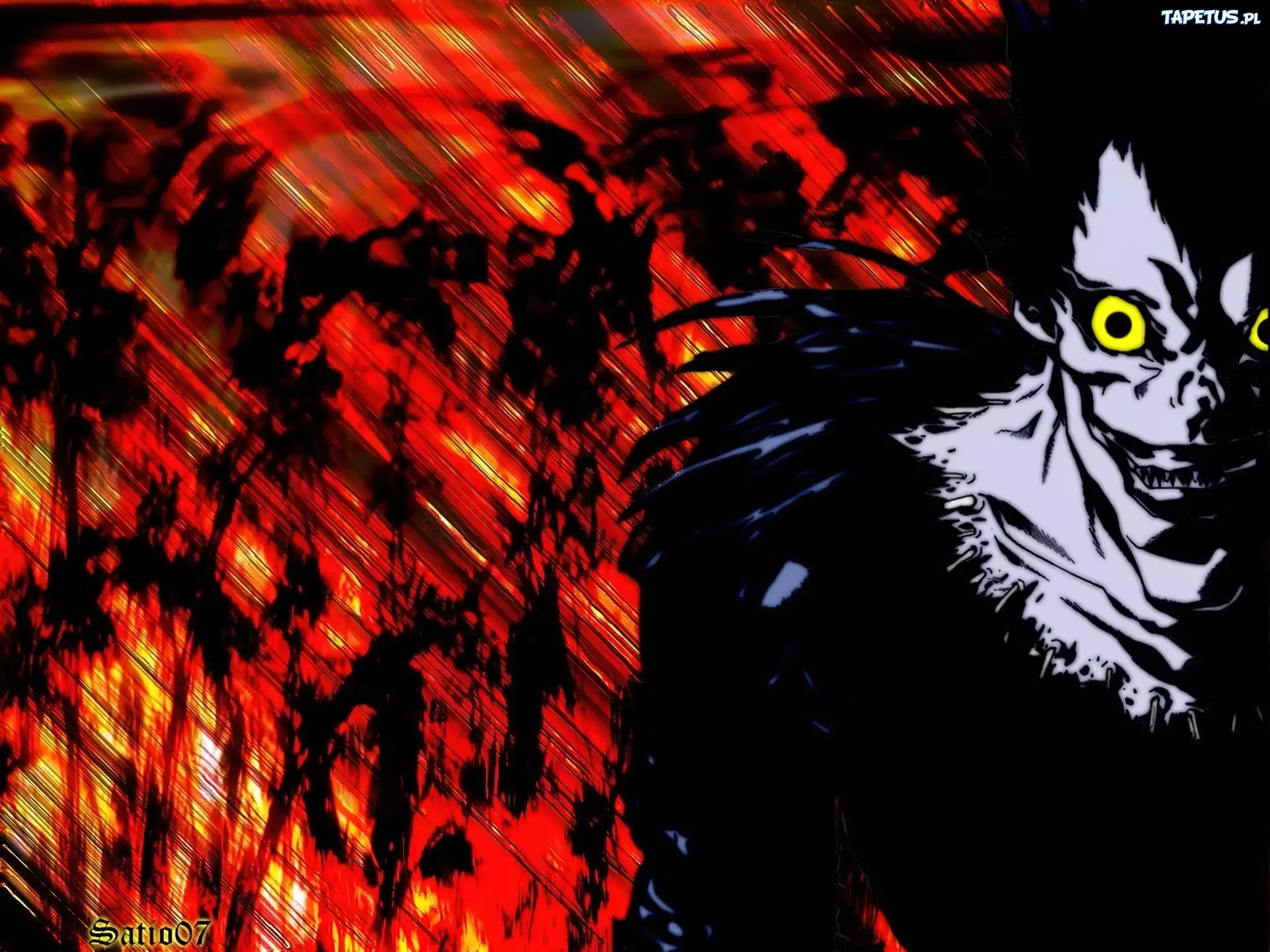 Death Note, oczy, strach, potwór