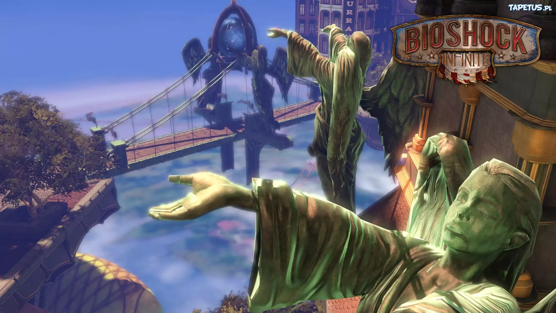 Bioshock Infinite, Columbia, Posągi, Aniołów