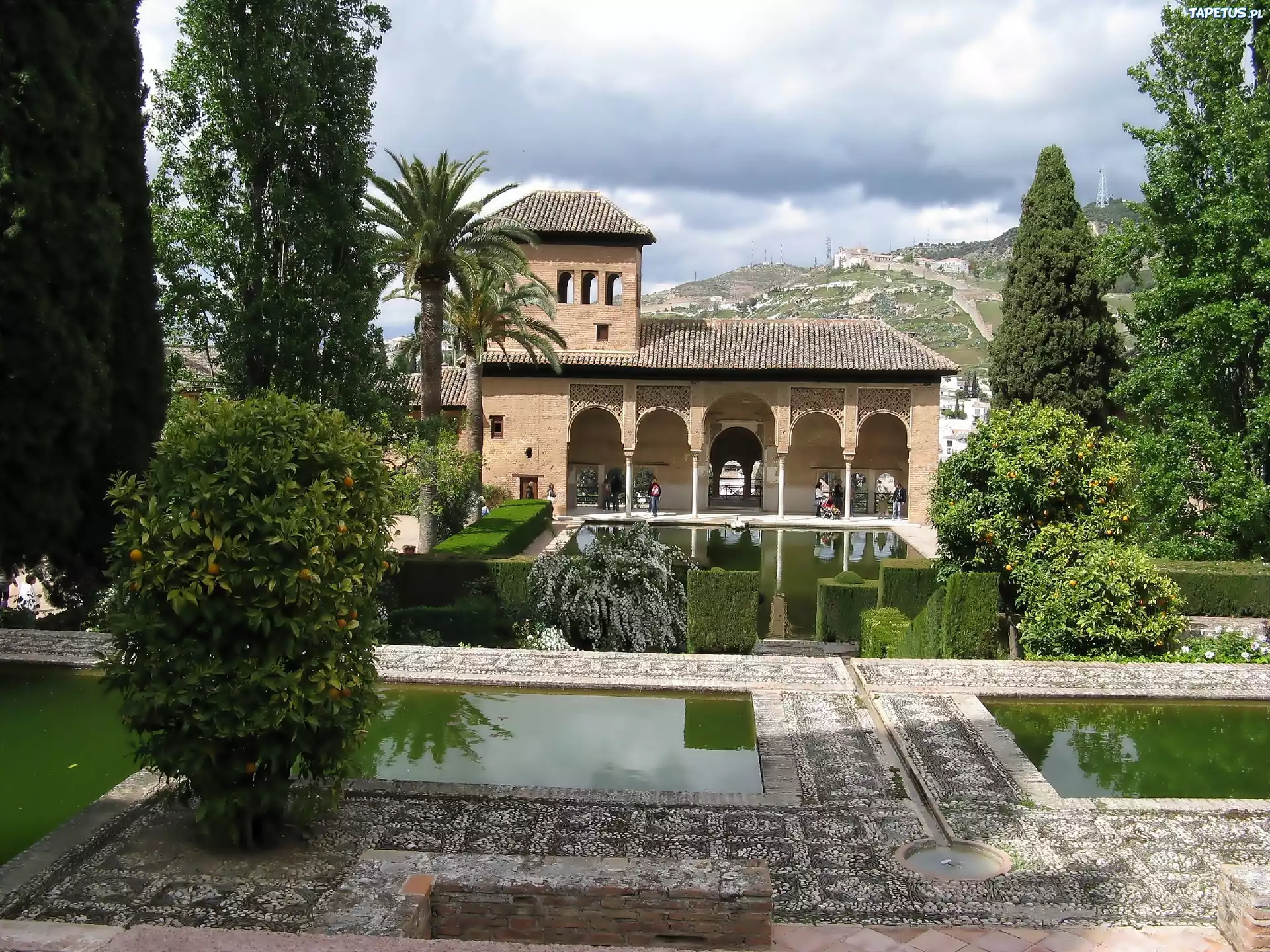 Alhambra, Warowny, Zespół, Pałacowy, Ogród
