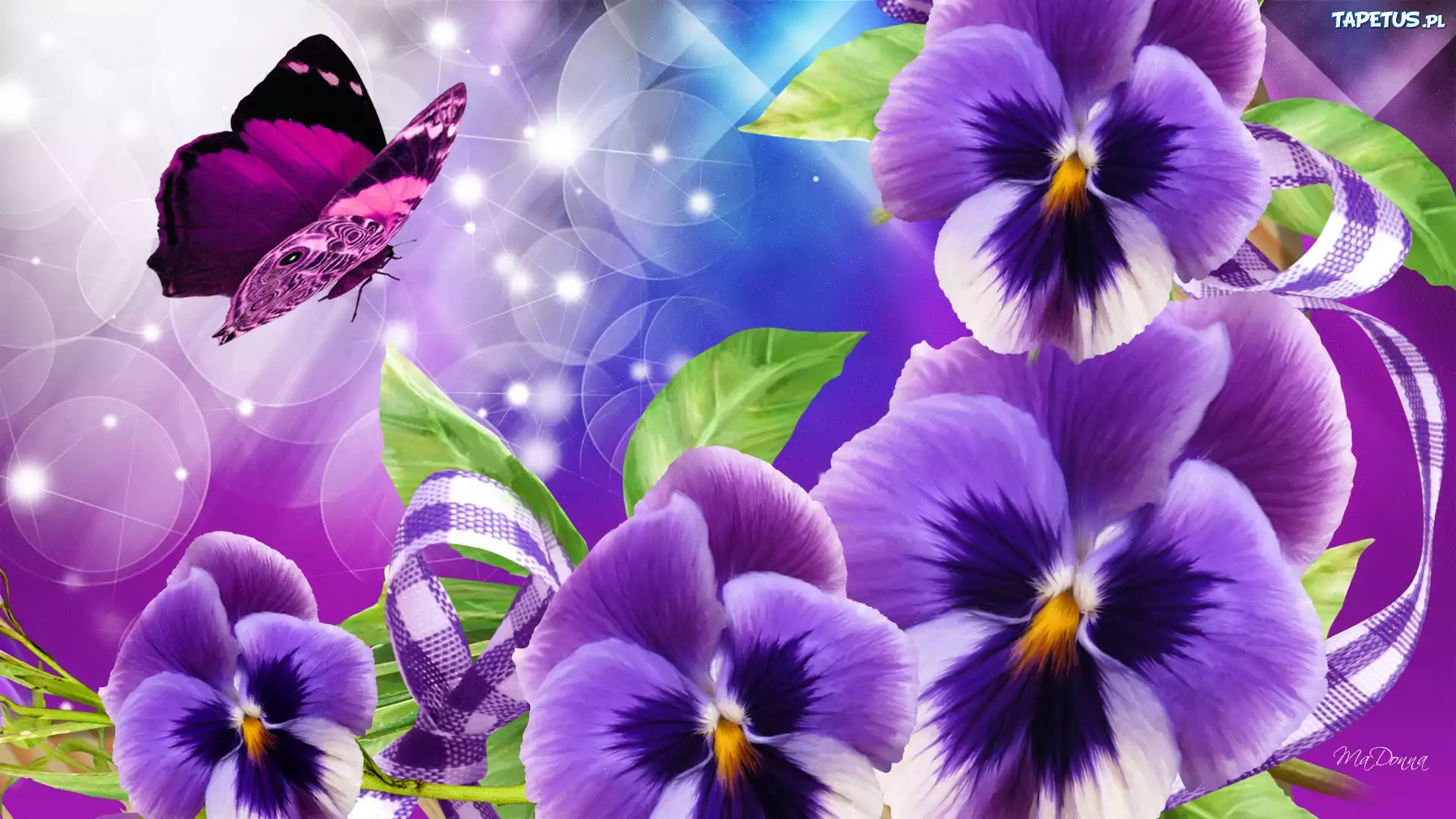 Bratki, Motyl, Art