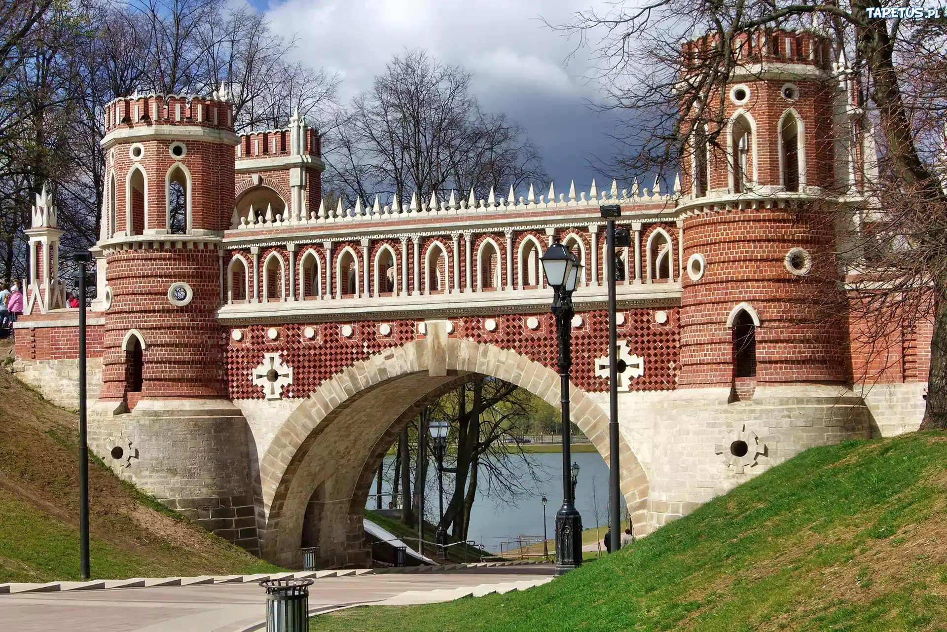 Zabytkowy, Most, Rzeka, St. Petersburg, Rosja