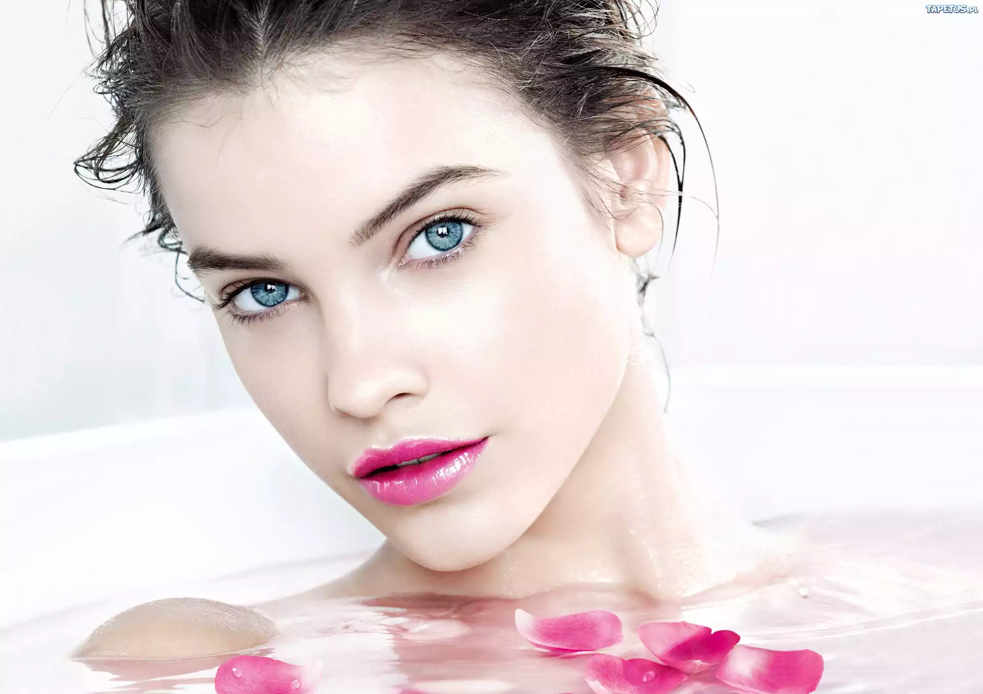 Kobieta, Makijaż, Płatki, Barbara Palvin