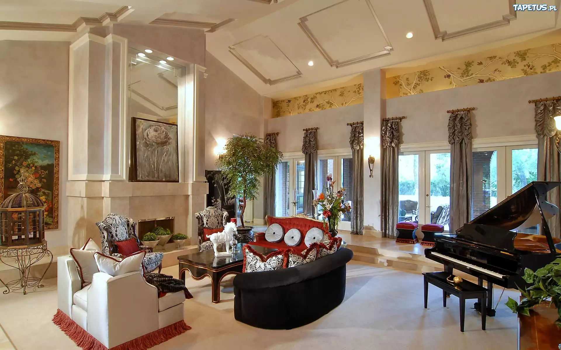 Dom, Salon, Fortepian