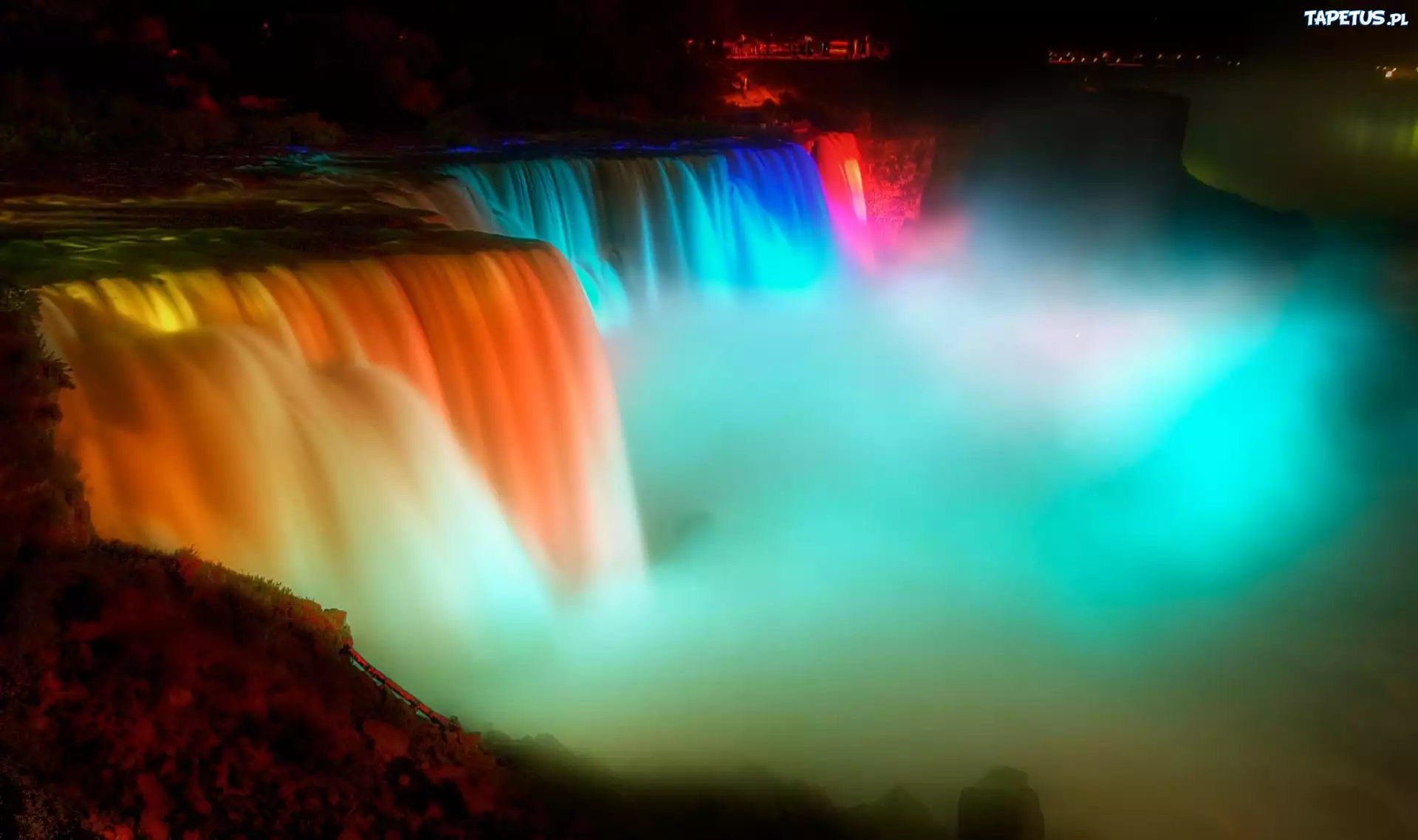 Wodospad, Niagara, Iluminacje